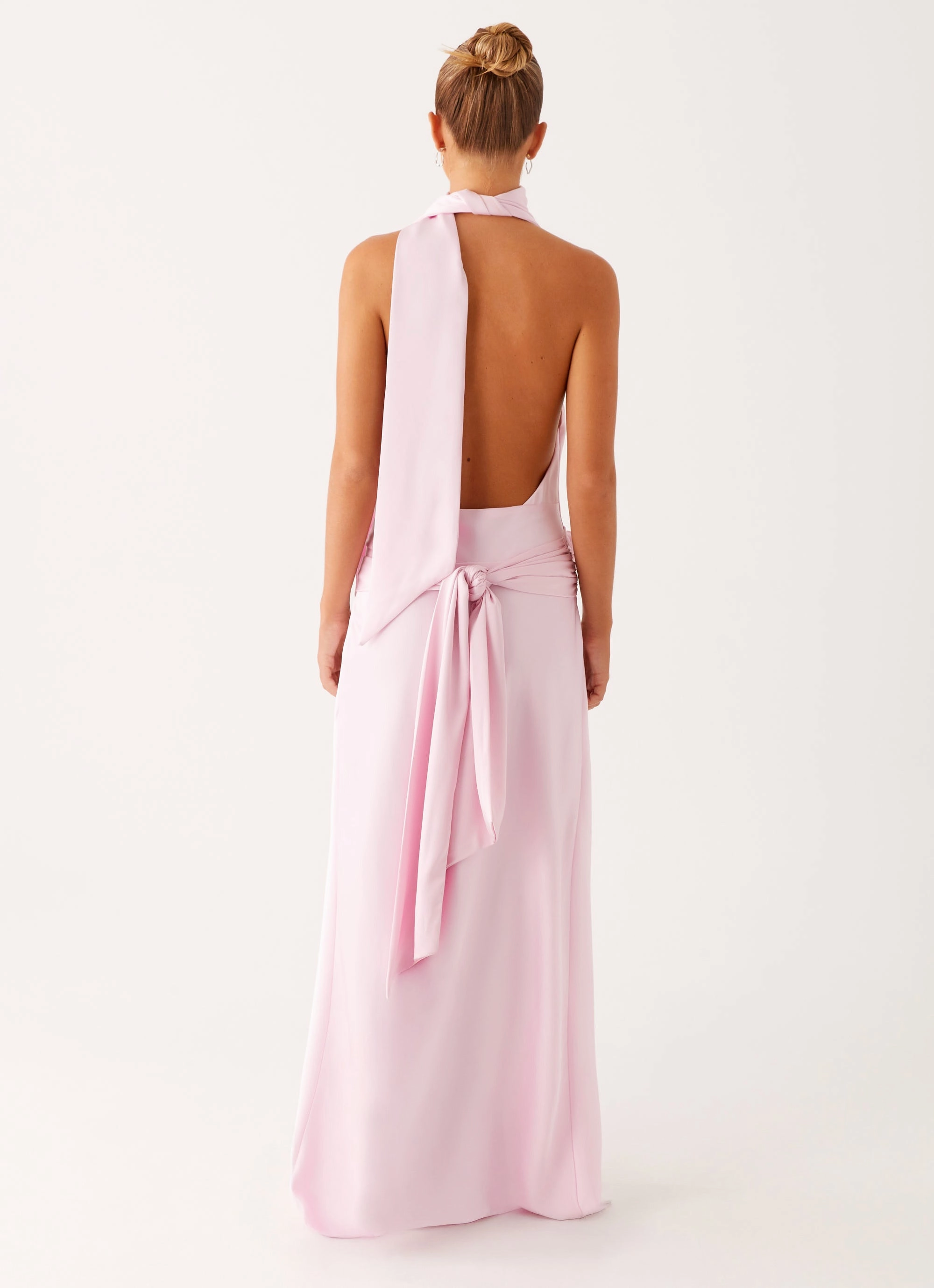 Imani Maxi Dress - Pink Flattering Style Fit Daily Wear