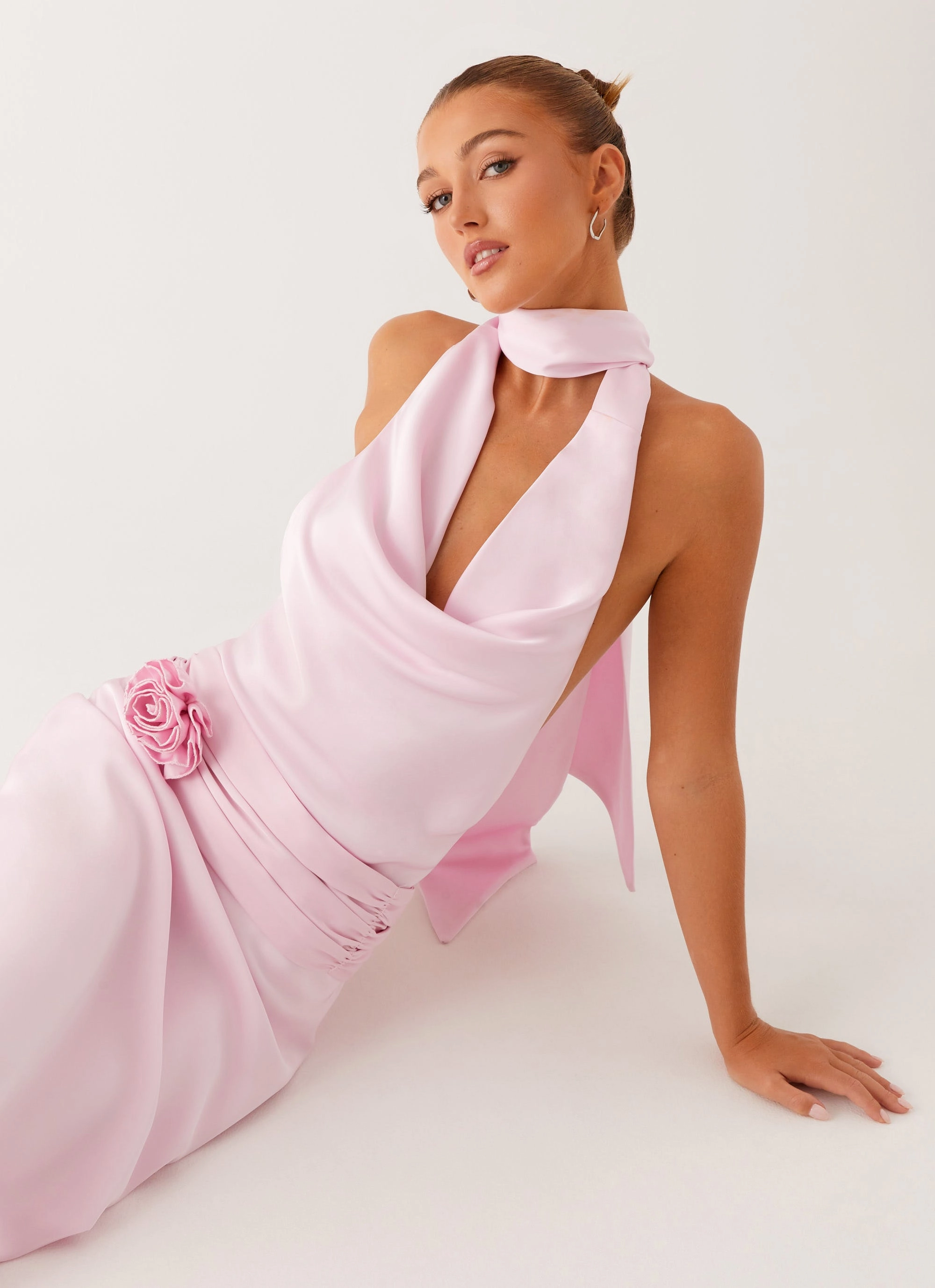 Imani Maxi Dress - Pink Evening-Wear