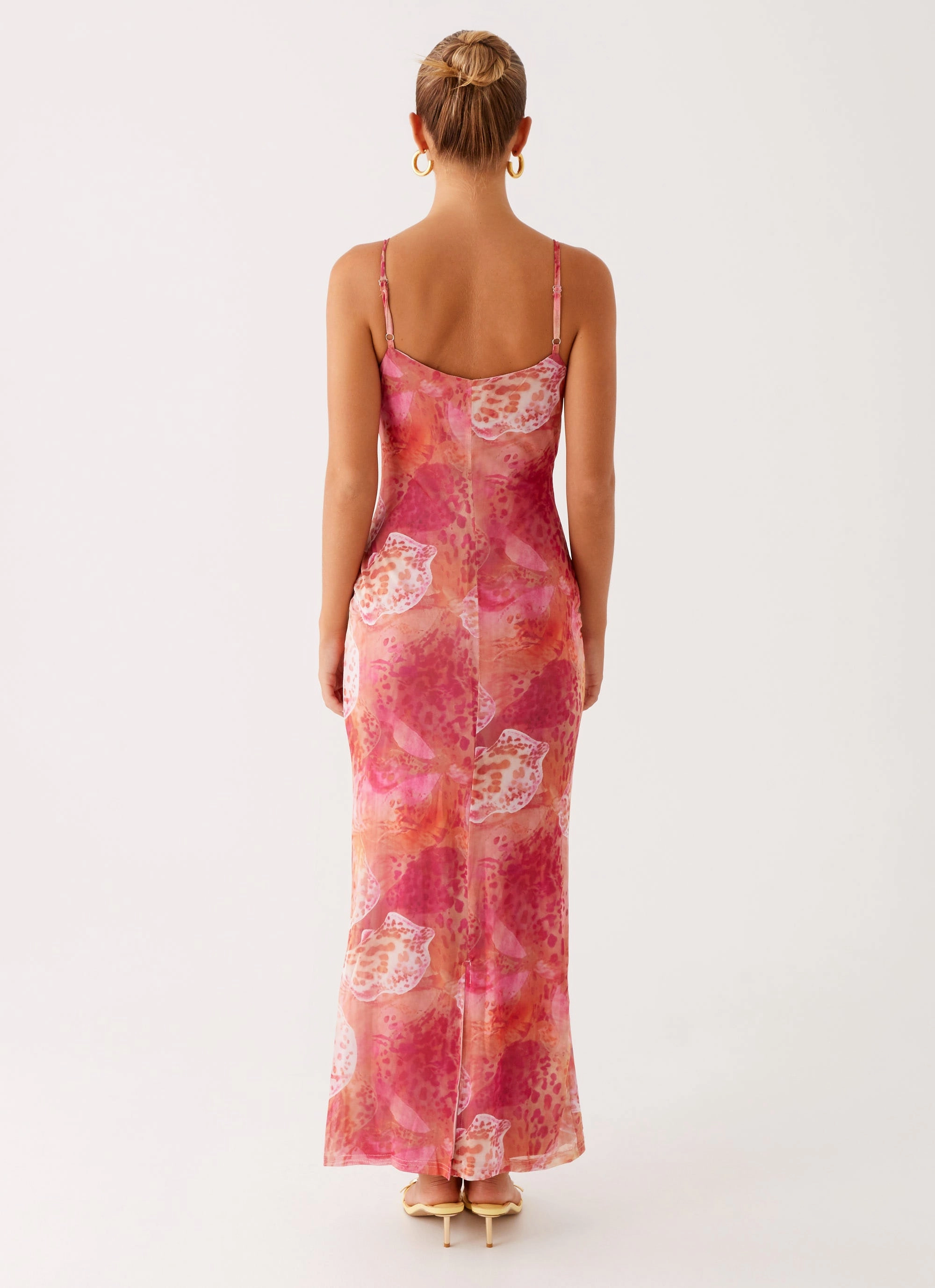 BreathableLining Kasey Midi Dress - Flamingo Fling
