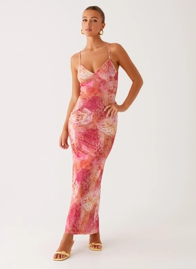 Kasey Midi Dress - Flamingo Fling Fresh Mood