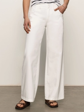 Arden Wide Leg Jeans Brilliant White SecurePockets