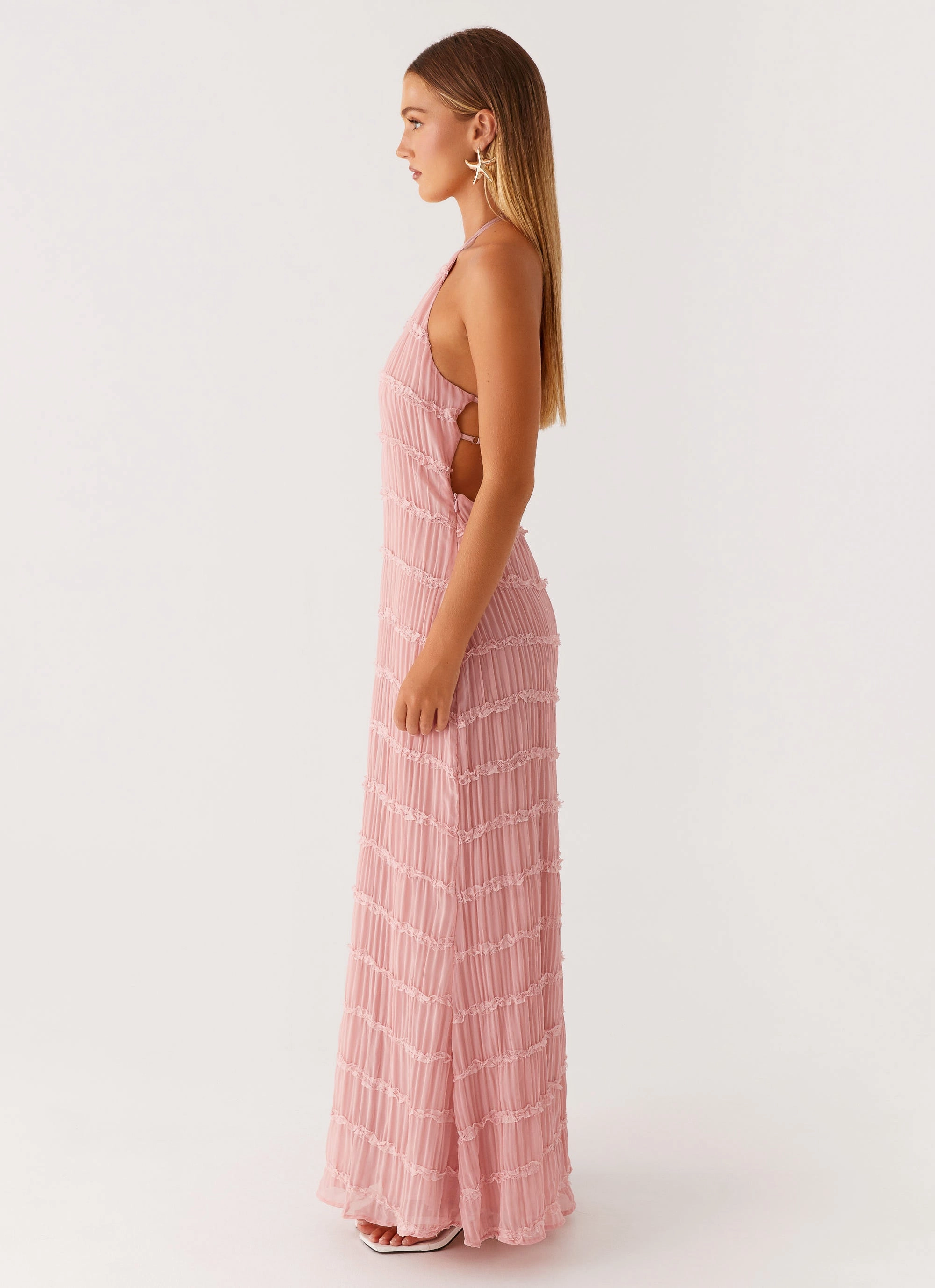 Smooth Line Aullie Maxi Dress - Pink