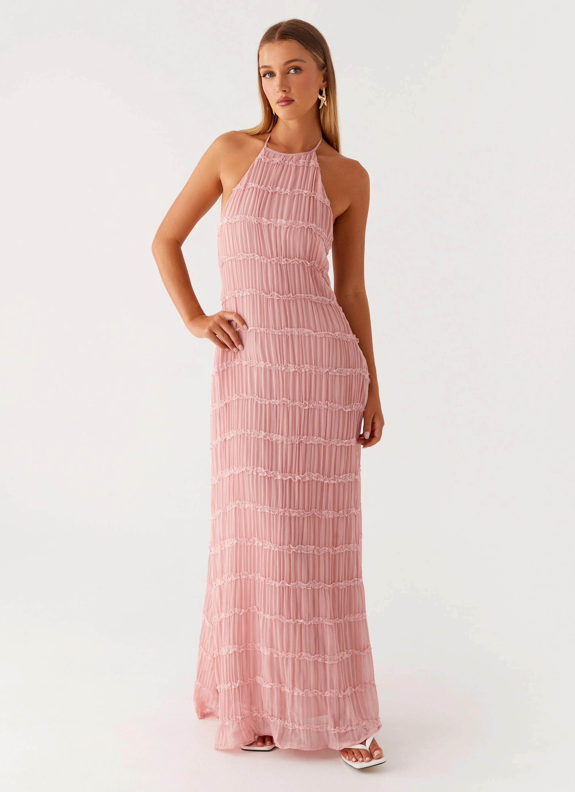 Street Ease Quiet Glow Aullie Maxi Dress - Pink