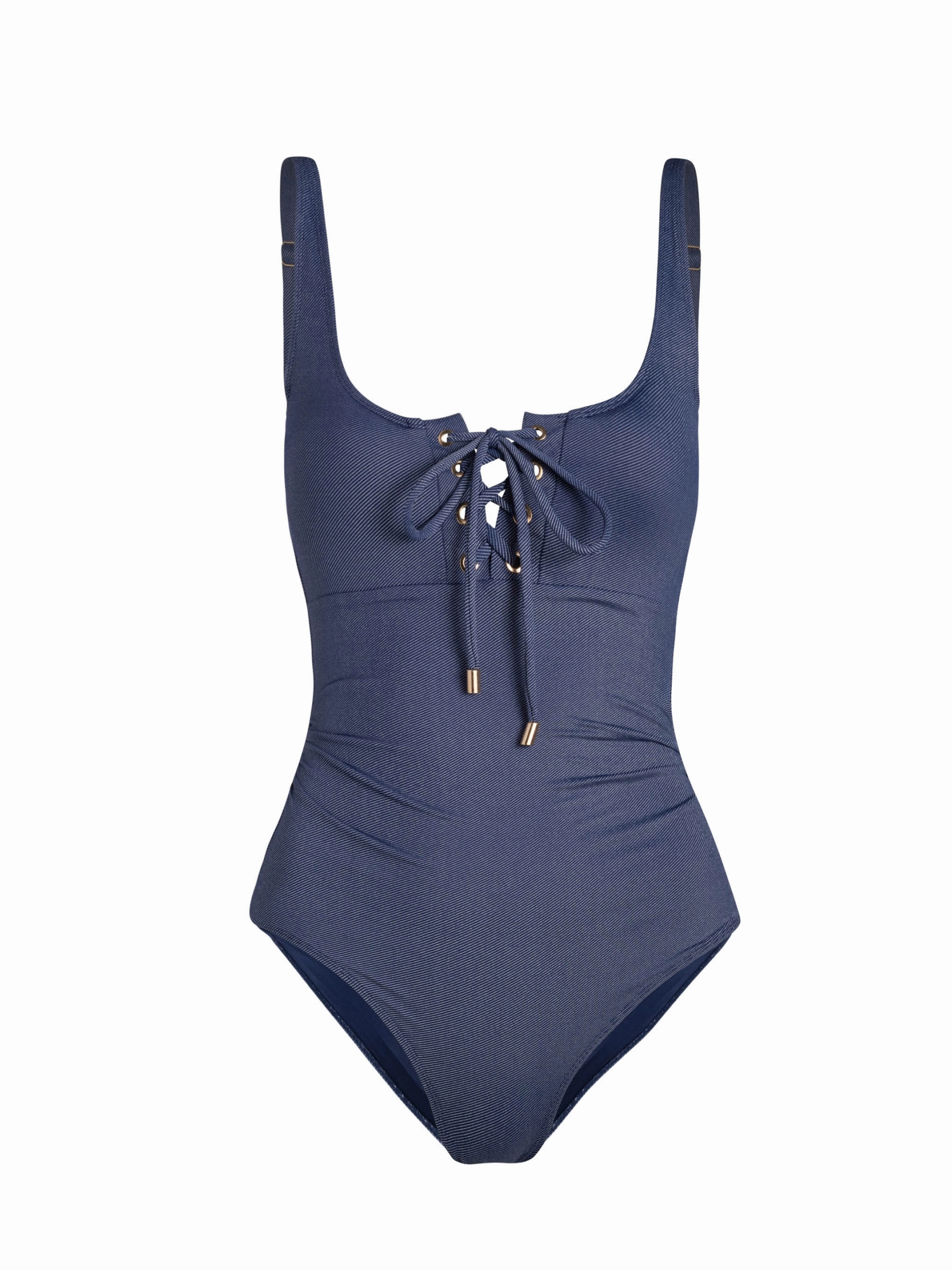 Taylor One Piece In Indigo Twill mesh ventilation