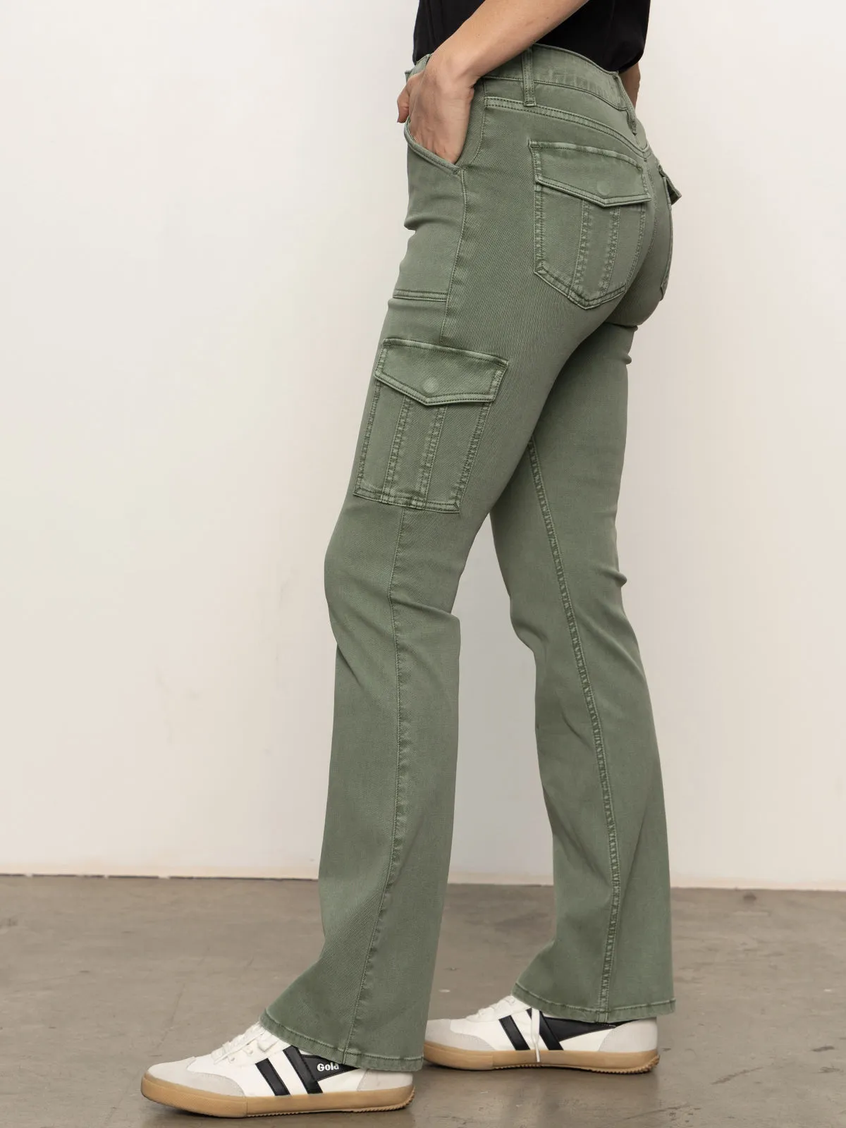 Sculpted Hayden Bootcut Pant Dark Spruce StainResistantFinish Soft Lining