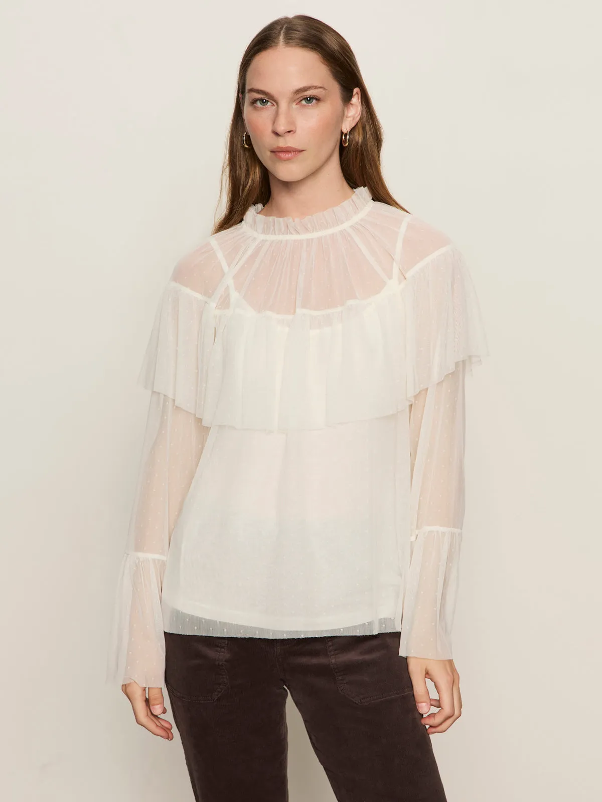 The Ethereal Blouse Chalk BreathableMoistureBarrier