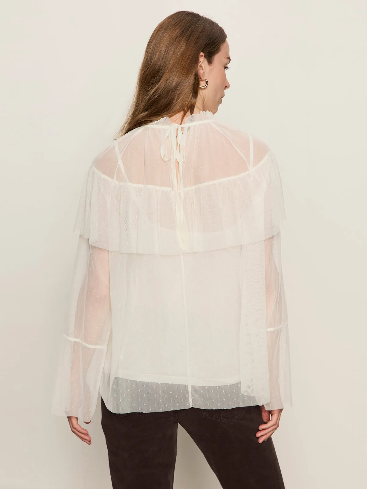 LowProfileZipperSystem The Ethereal Blouse Chalk