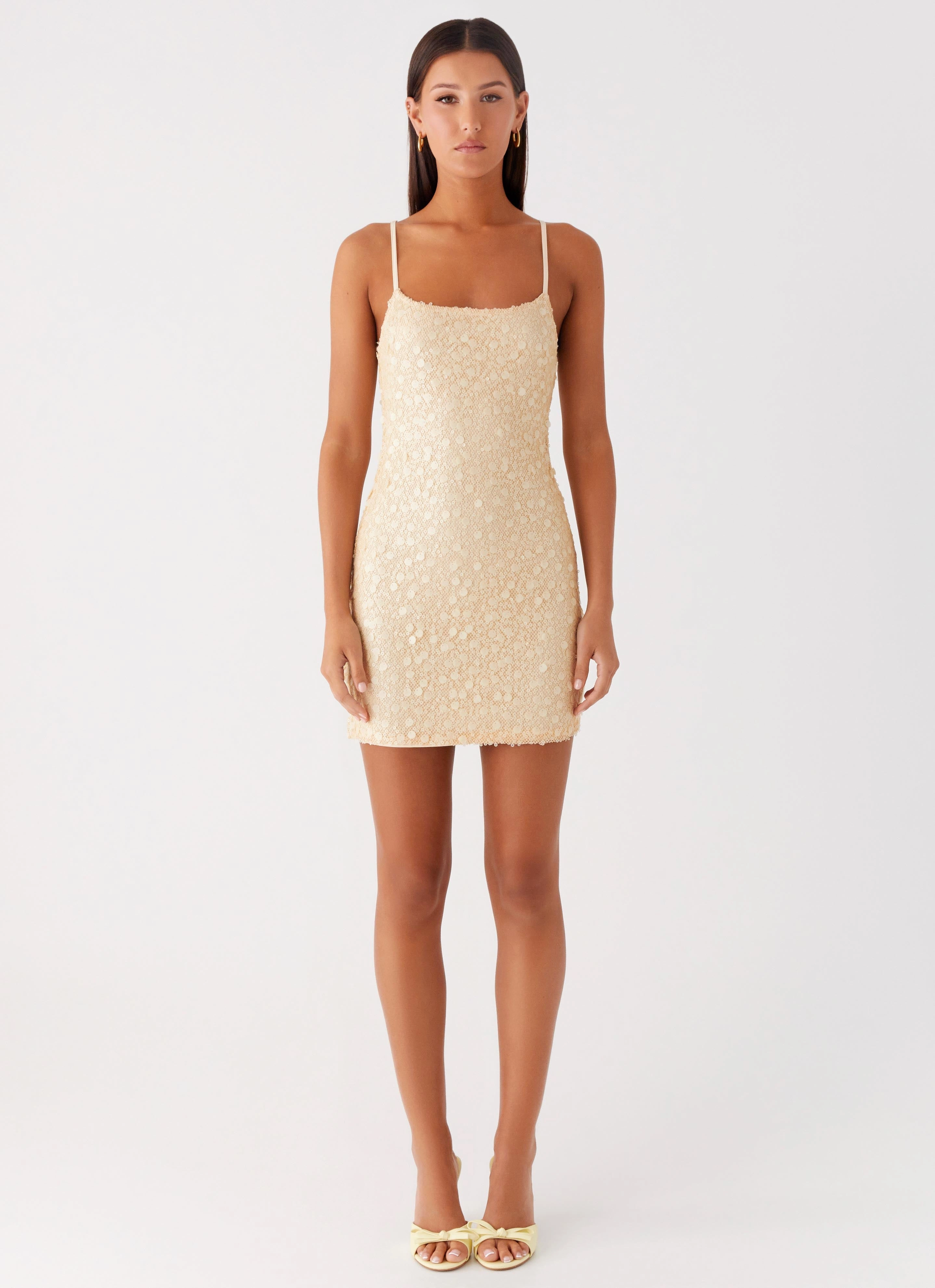 Simple Look Resort Vacation Danali Mini Dress - Yellow