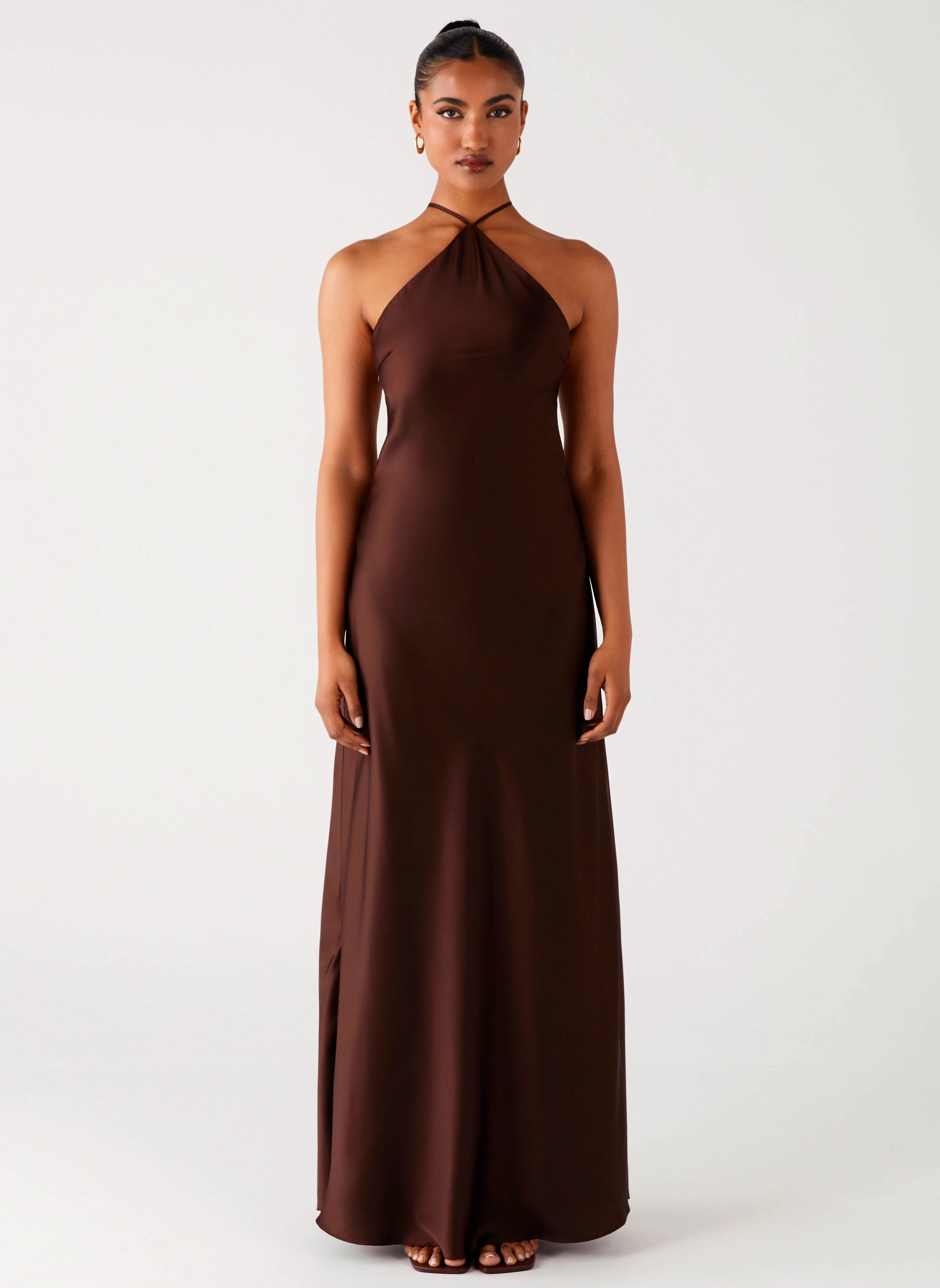 french chic Tulama Maxi Dress - Chocolate