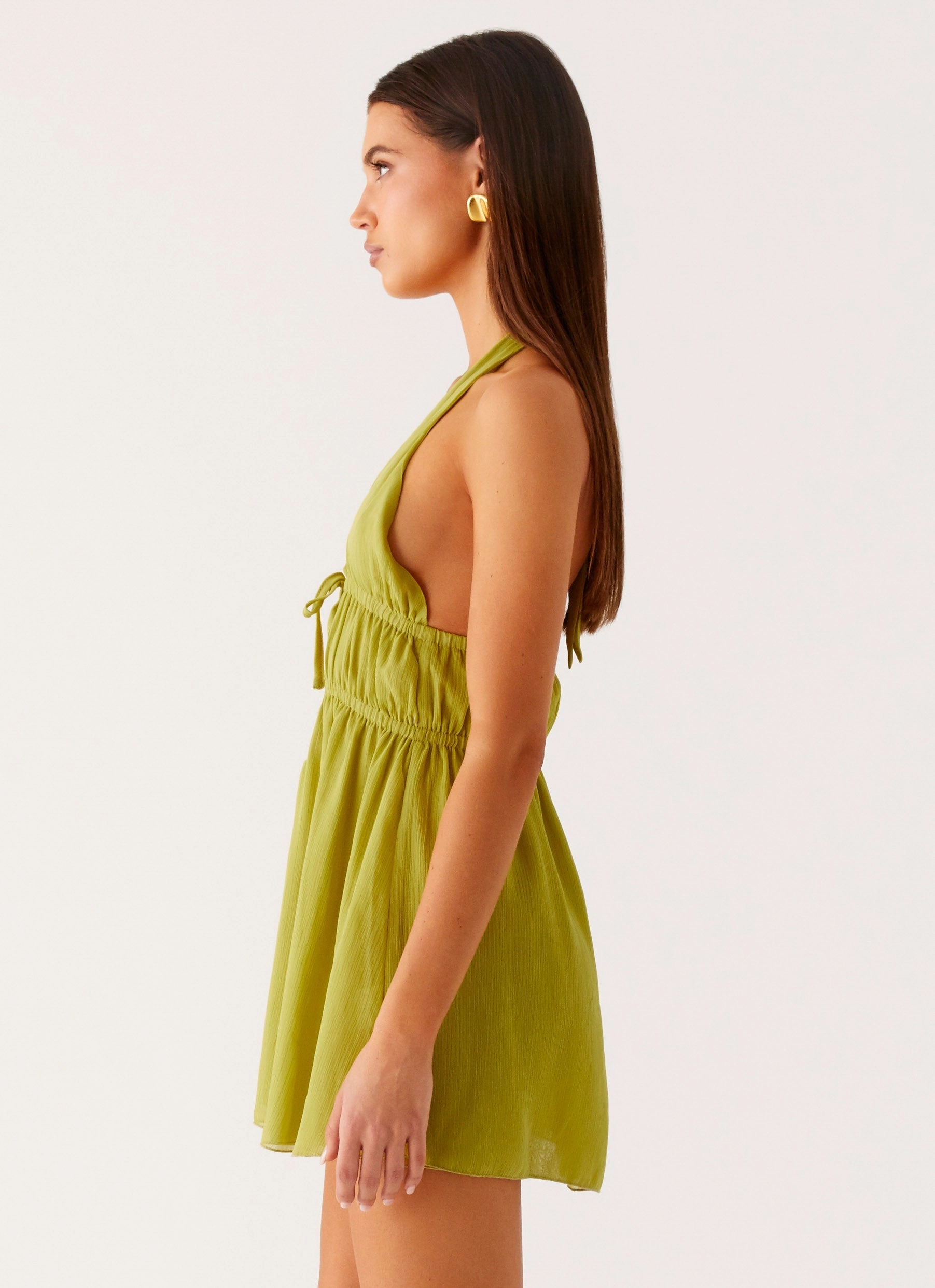 Dione Halter Mini Dress - Citrus Creative Layering Department Store Style
