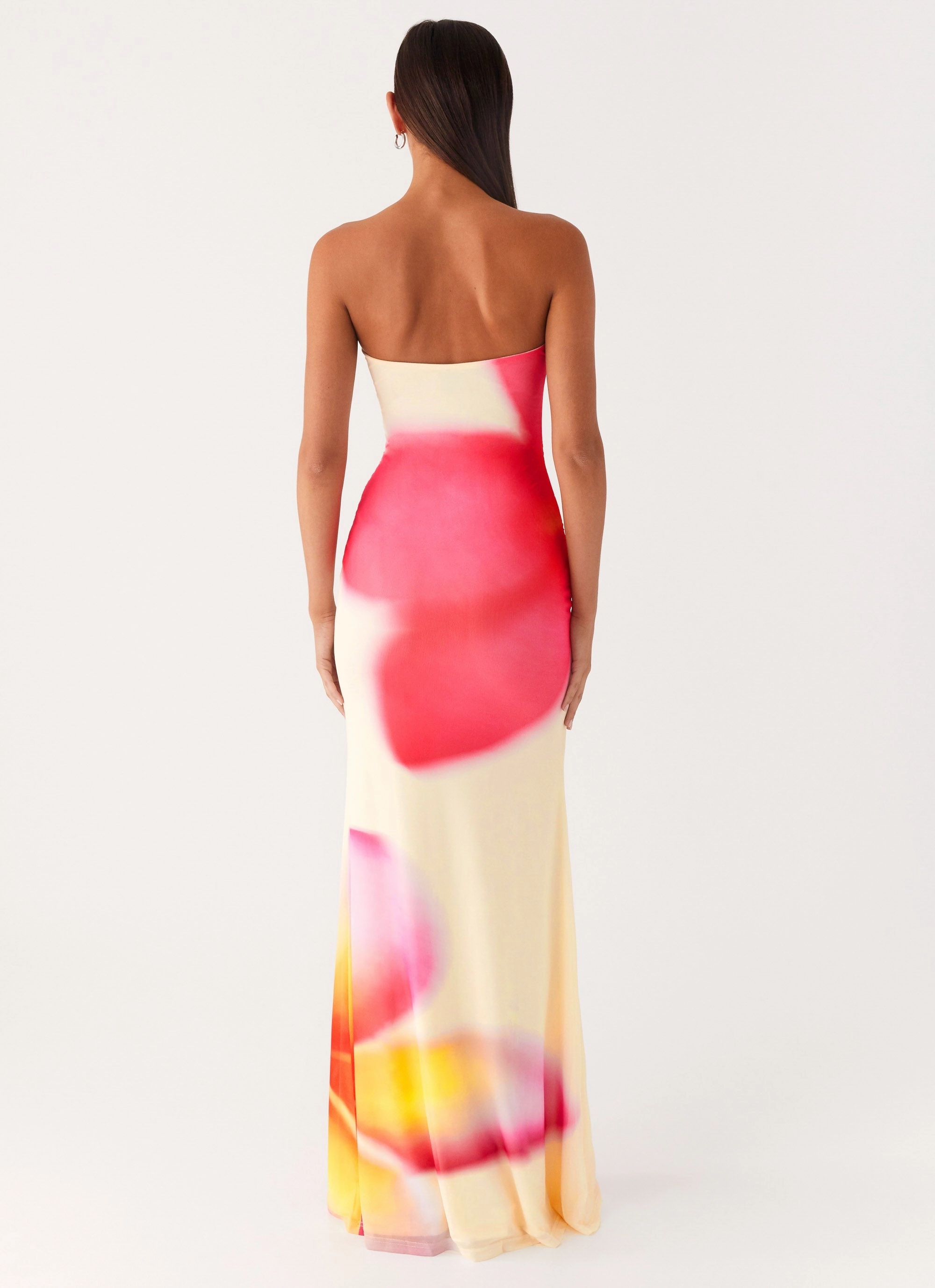 foldable Iroha Strapless Maxi Dress - Frangipani Yellow