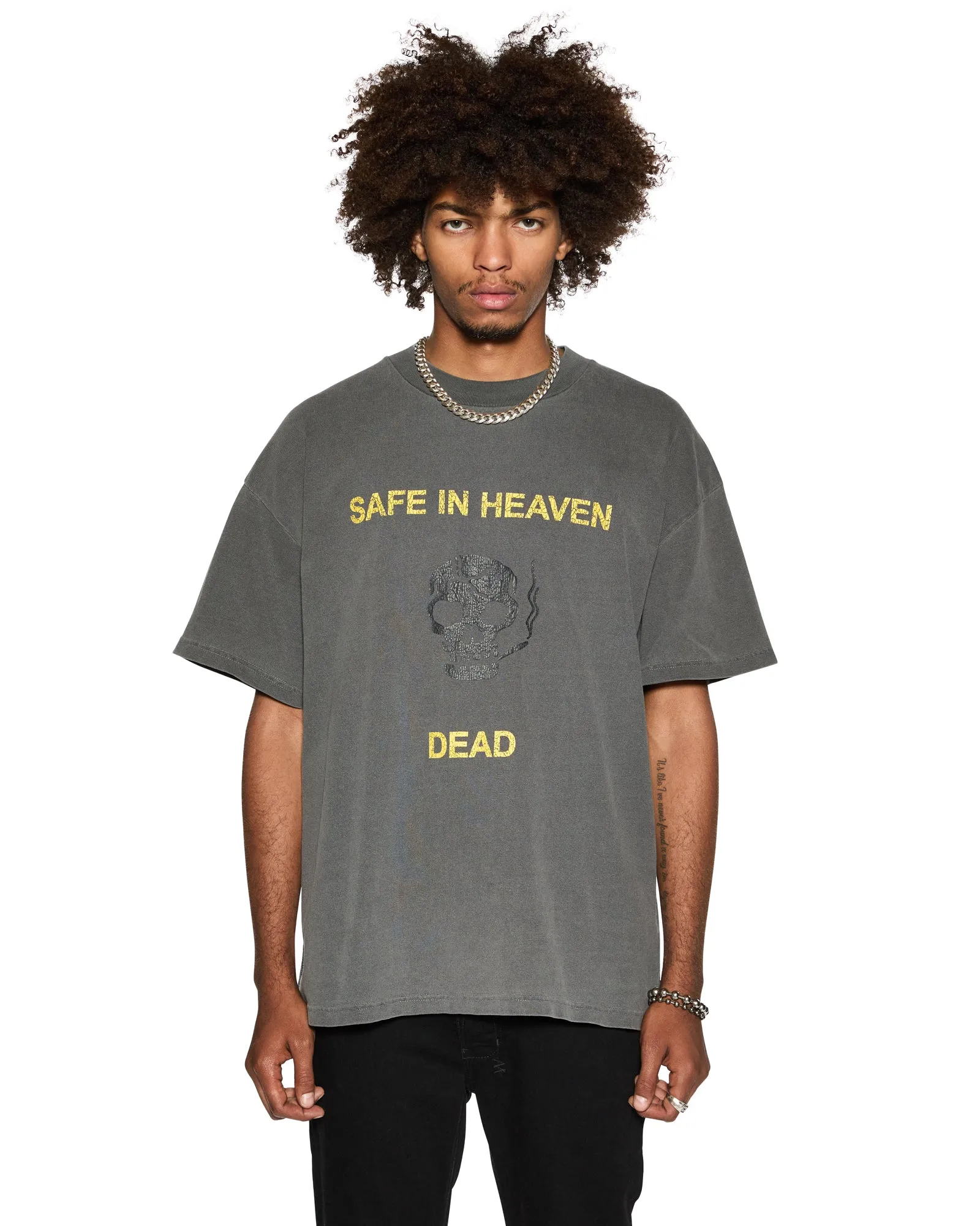 BambooBlend SmoothZipper DEAD EKCESS SS TEE CHARCOAL