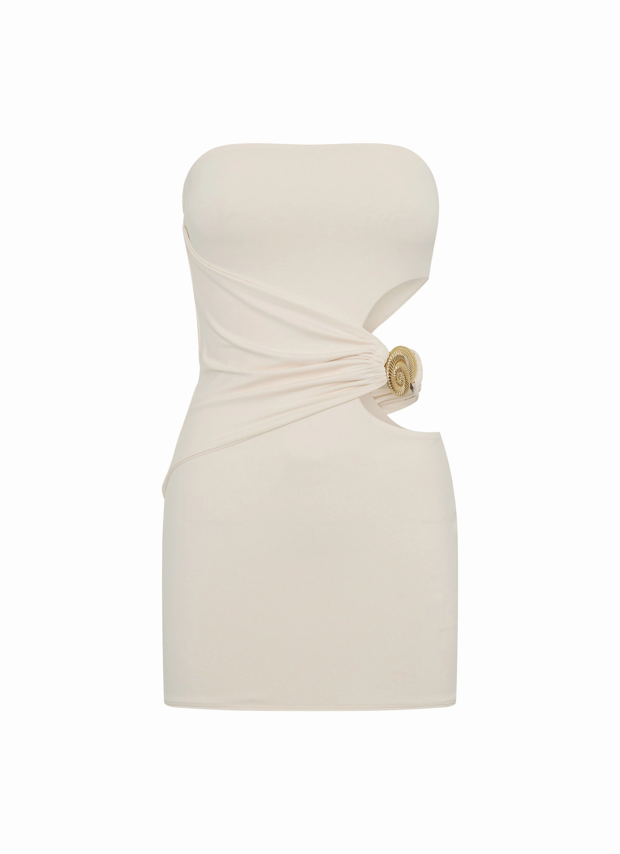 Daily Wear Luxury Feel So Iconic Mini Dress - Ivory