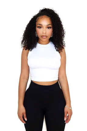 Modern Silhouette Non Irritating Seam Finish Soft Basic Smooth Muscle Top