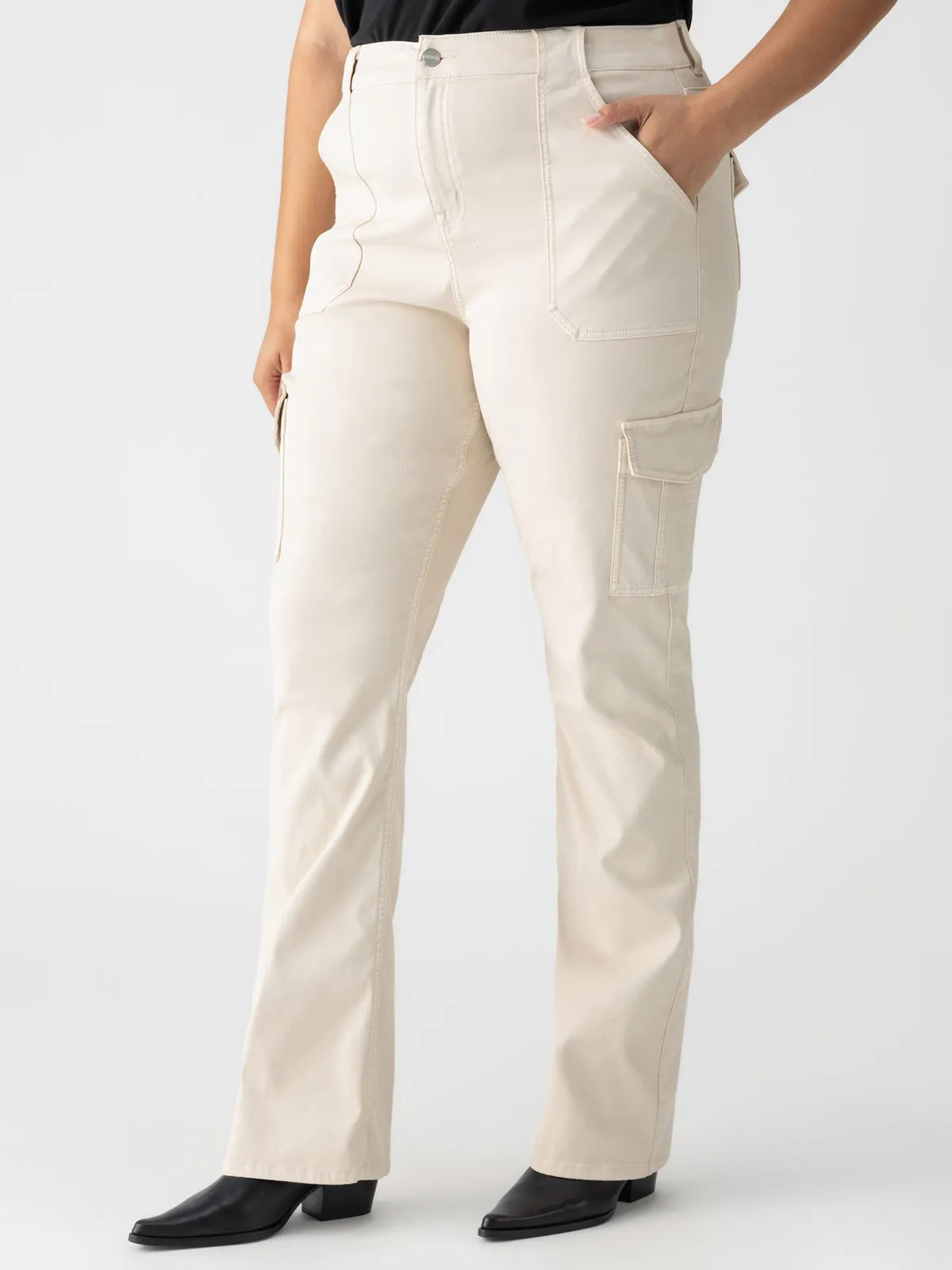 Timeless Design Chilly Weather Wear Sculpted Hayden Bootcut Standard Rise Pant Toasted Almond Extended Sizing