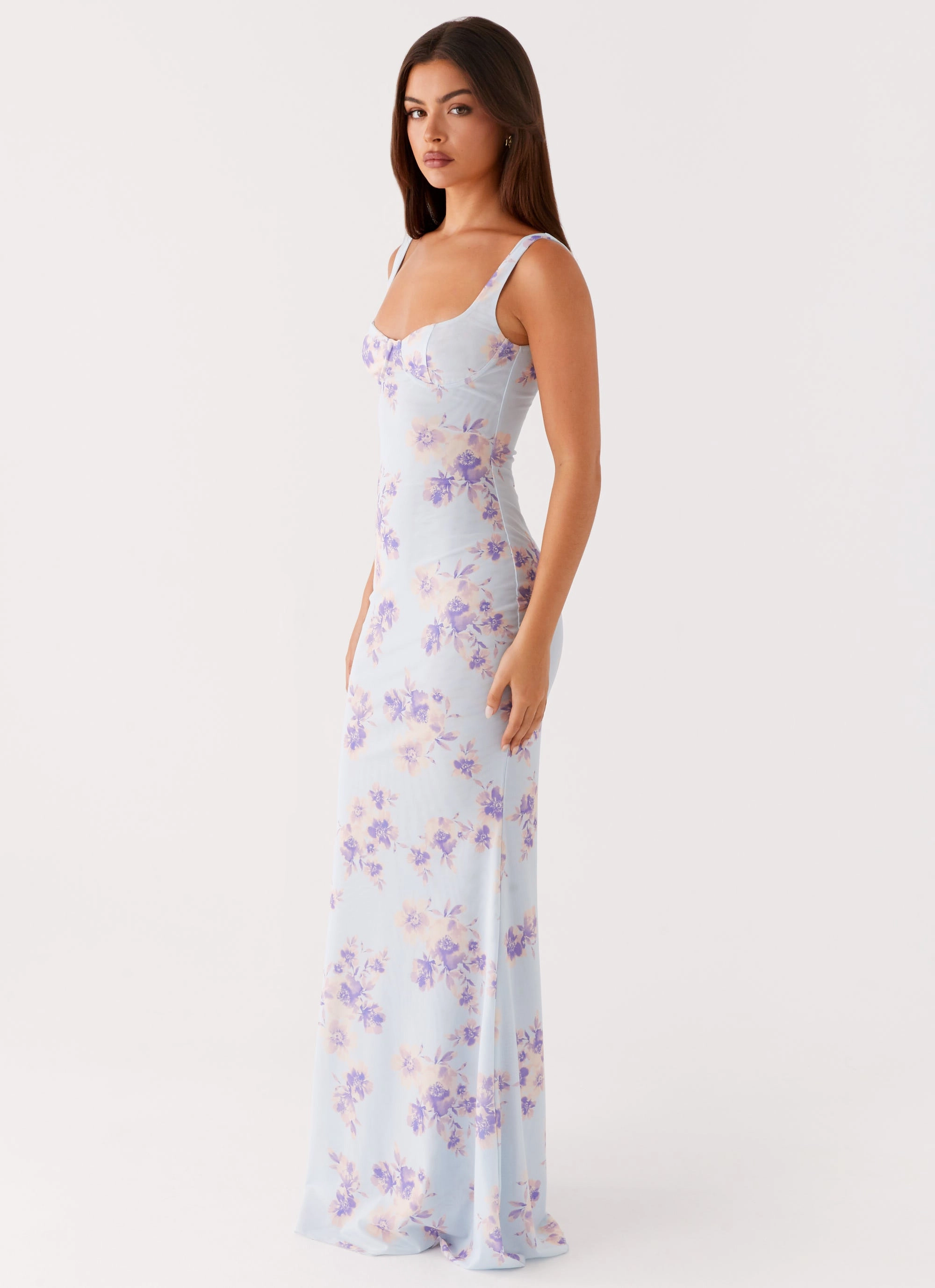 Shiny surface Charity Maxi Dress - Print