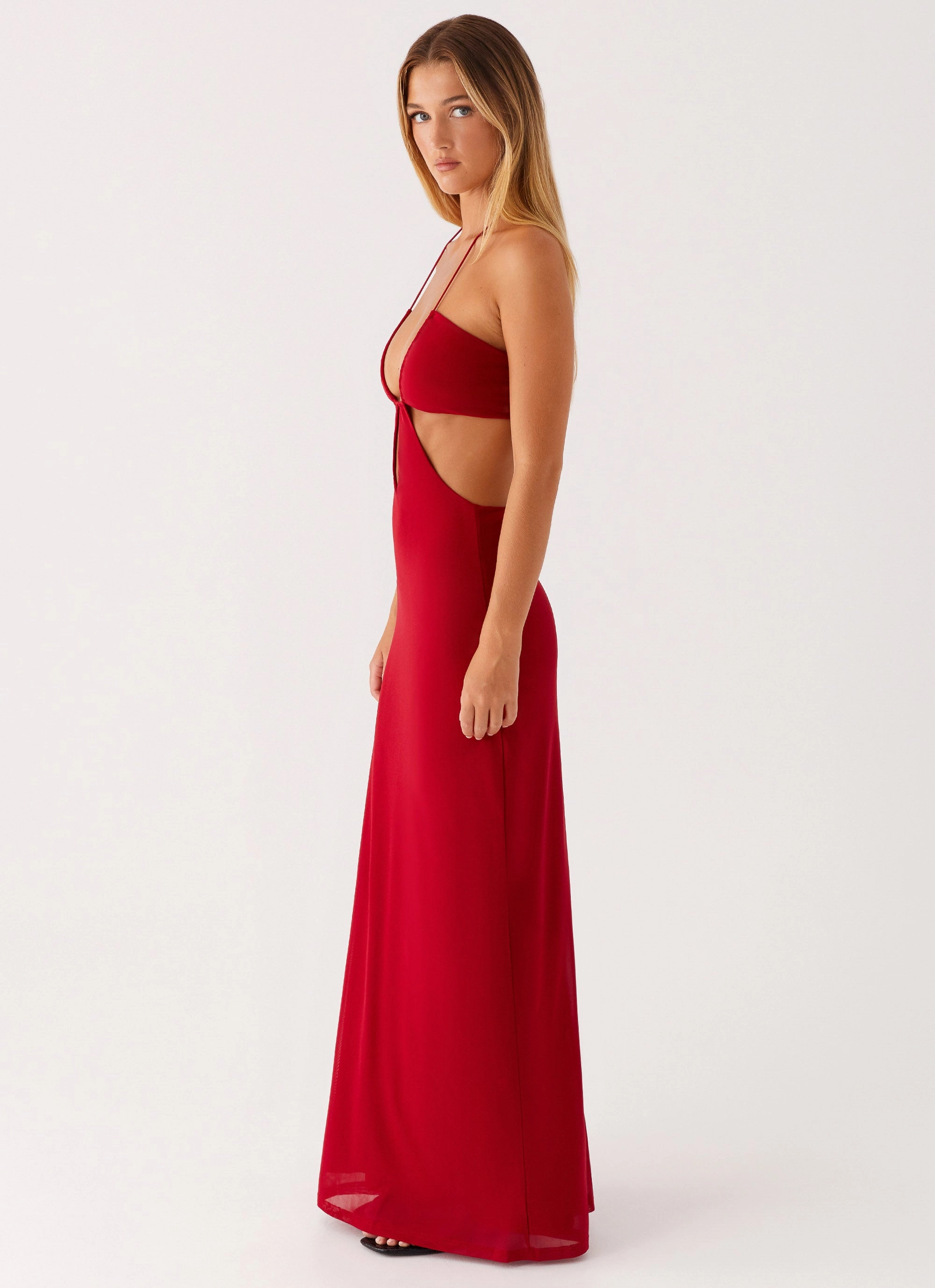 Bloom Soft Sophisticated Touch Hallie Maxi Dress - Red