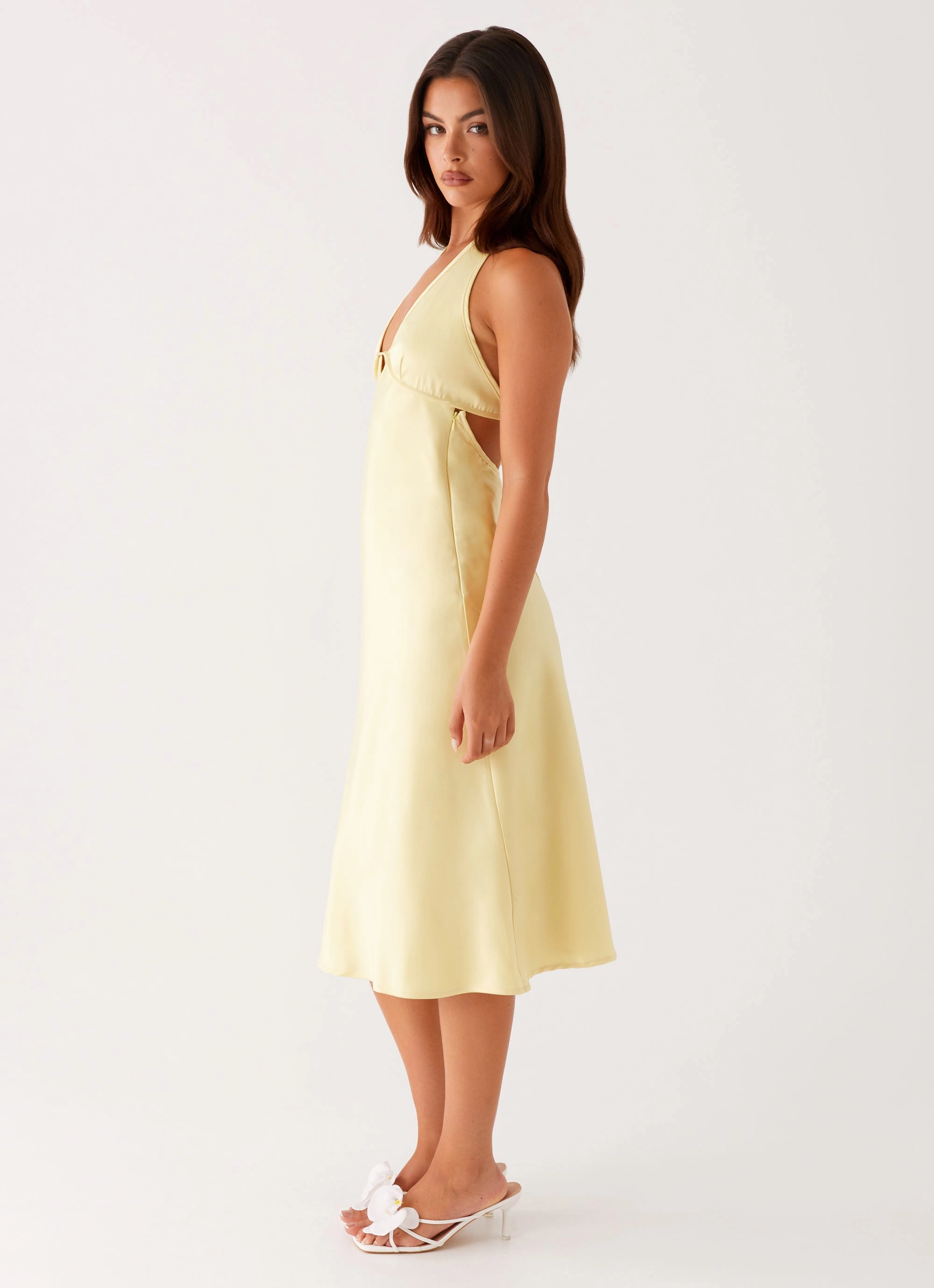 Grace Walk Davies Midi Dress - Yellow