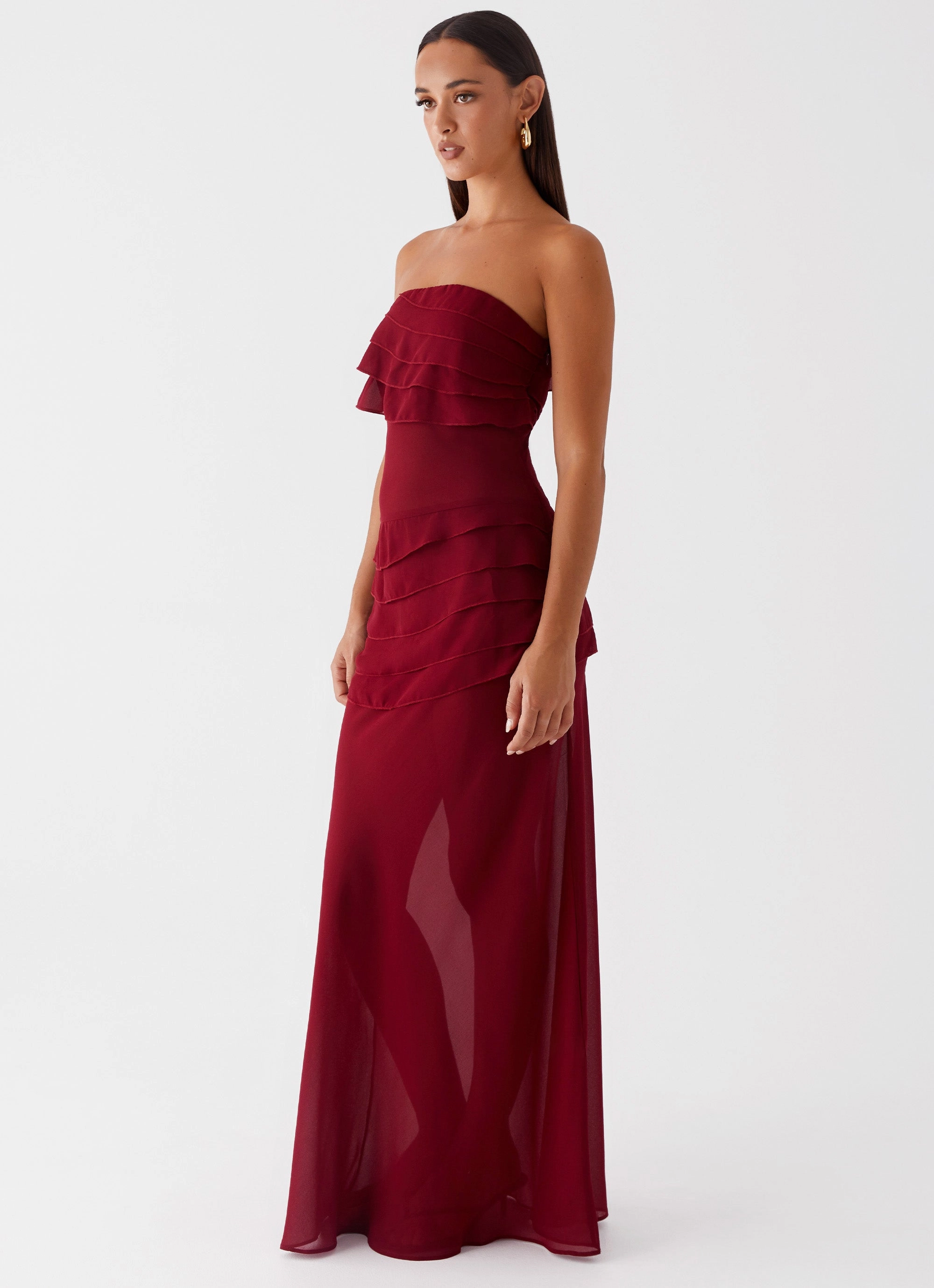 Travel Light Pure Look Into The Night Maxi Dress - Cherry Red