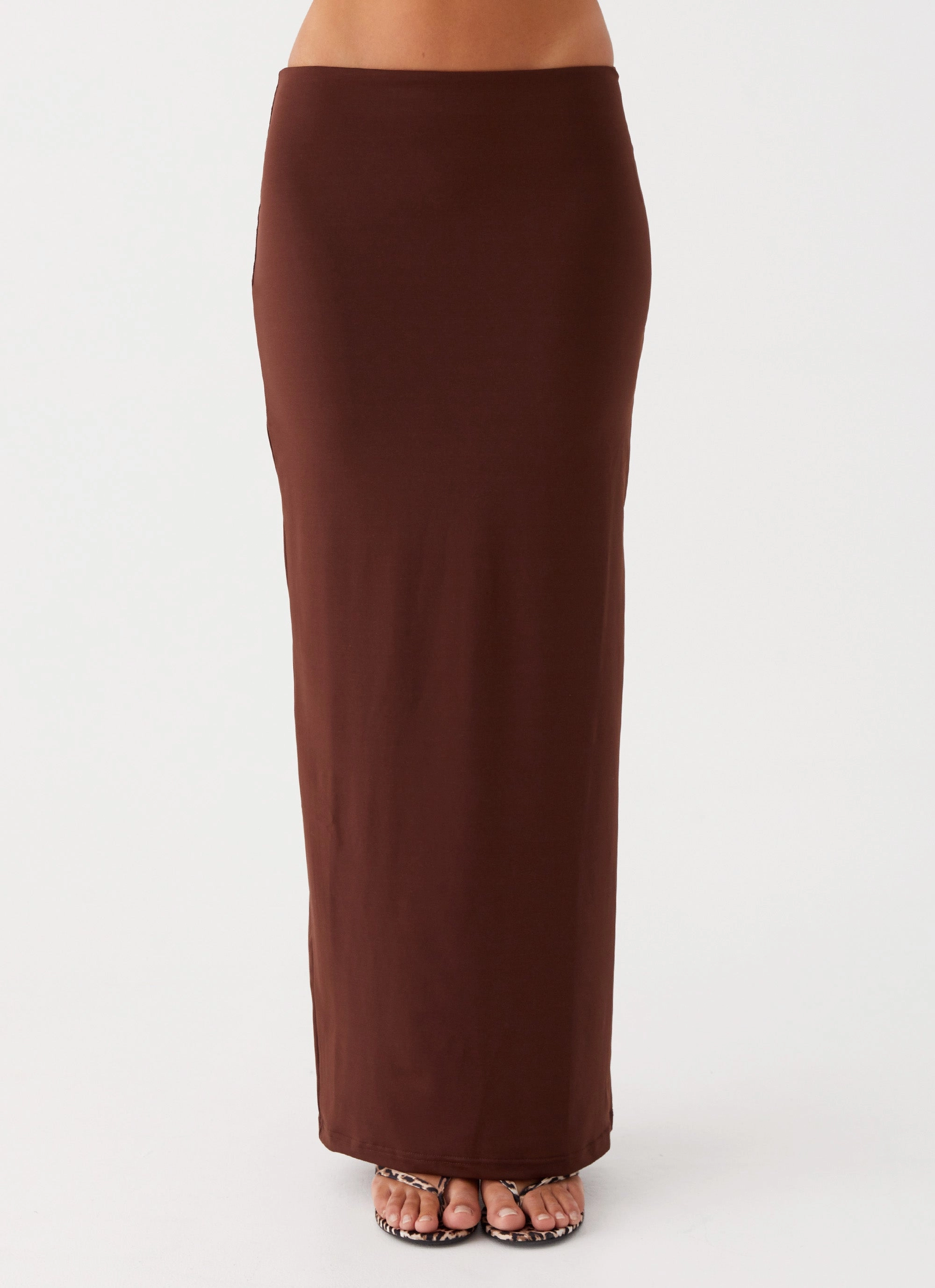 Solace Soul Maxi Skirt - Chocolate Quick Dry Technology