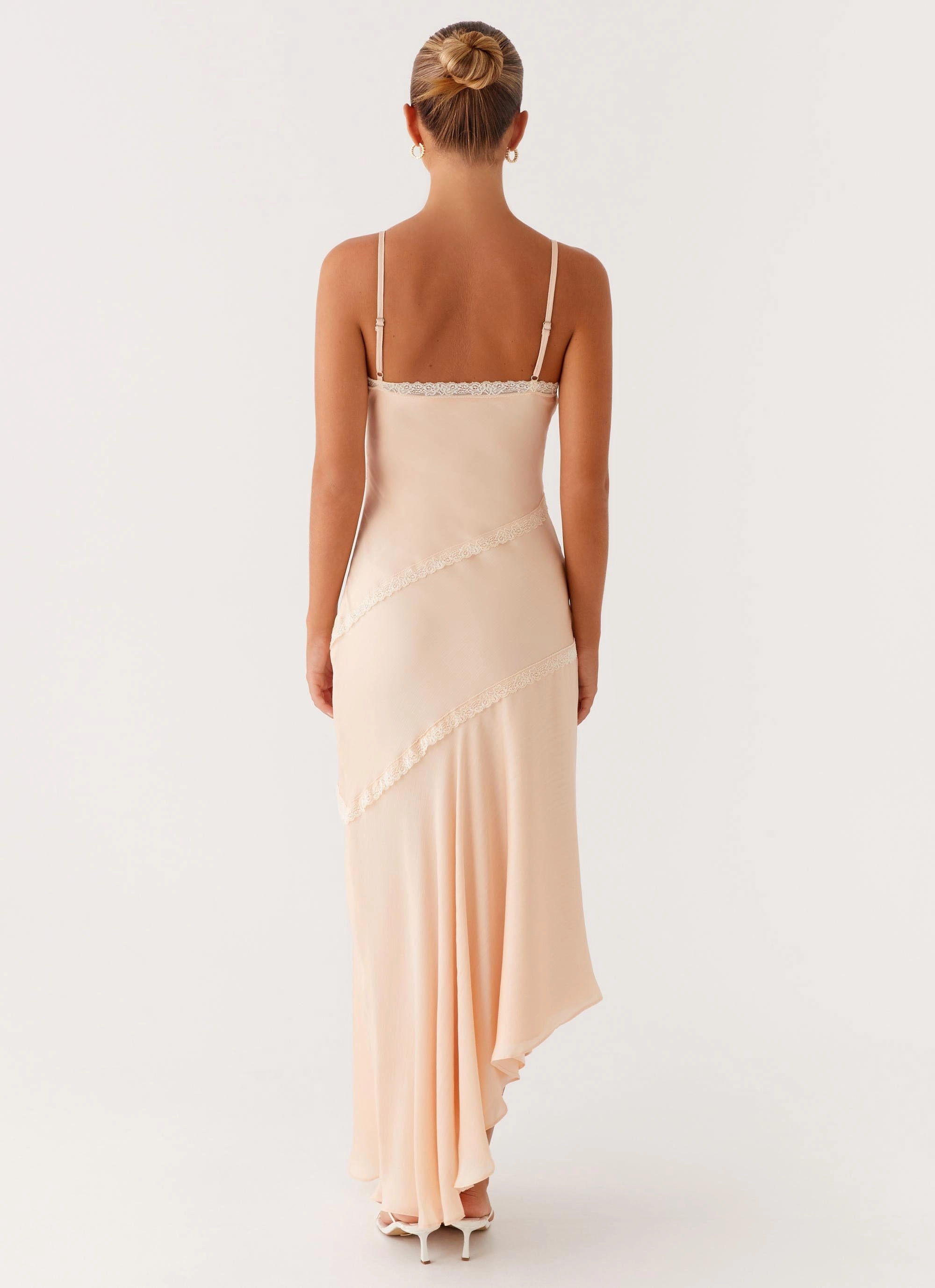 Maternity-Fit Solana Maxi Dress - Peach