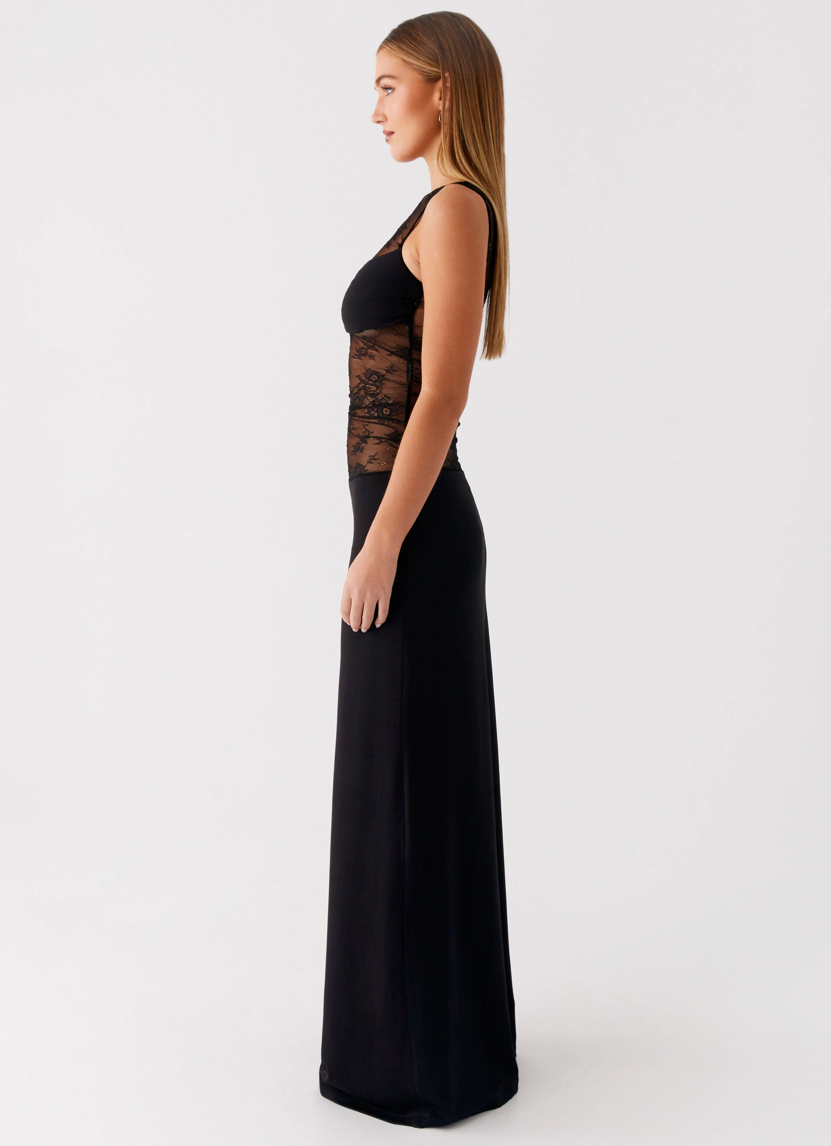 Wesley Maxi Dress - Black Warm-Layer