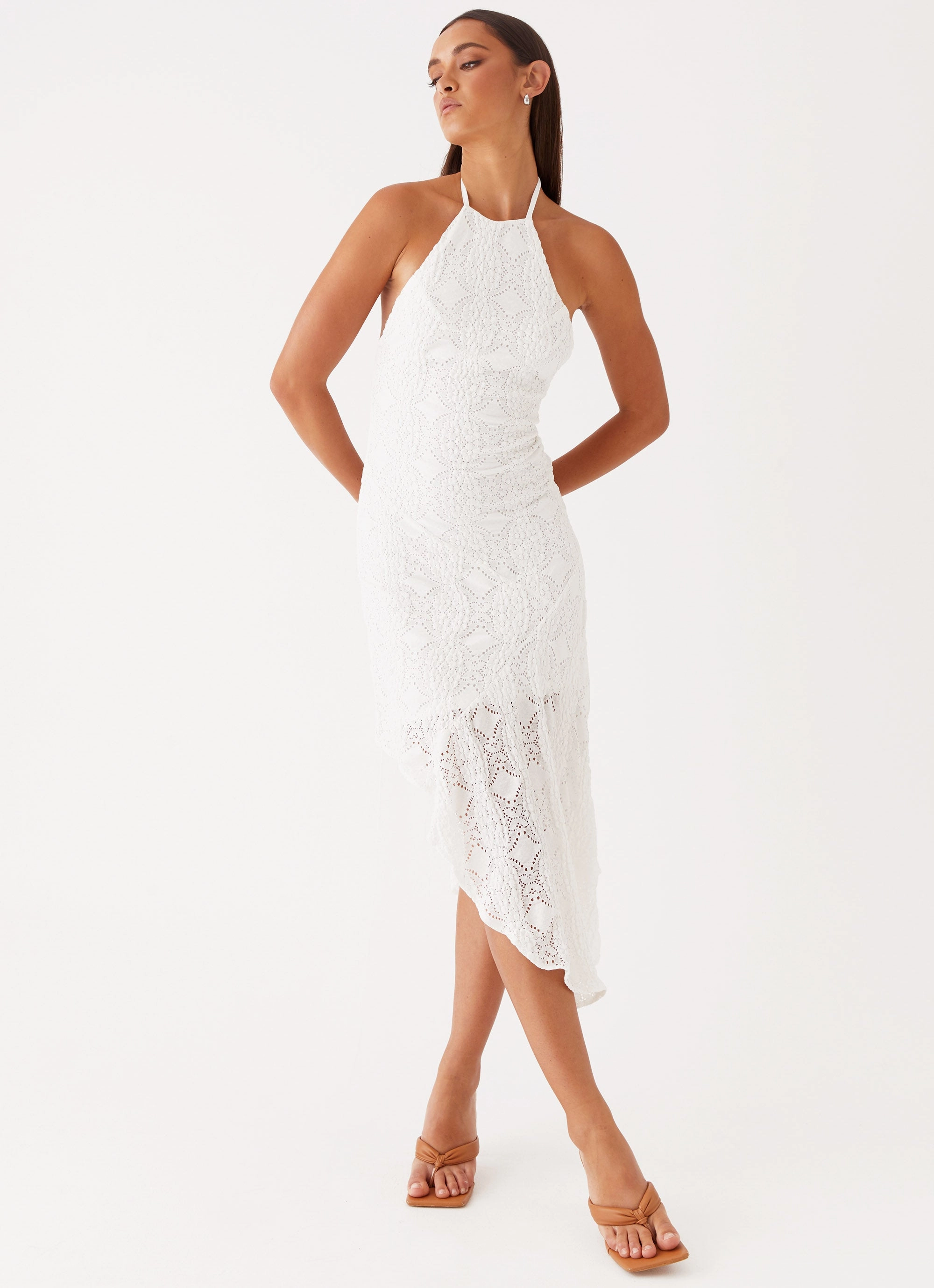 Sondela Maxi Dress - White Comfortable and Soft Villa Mood