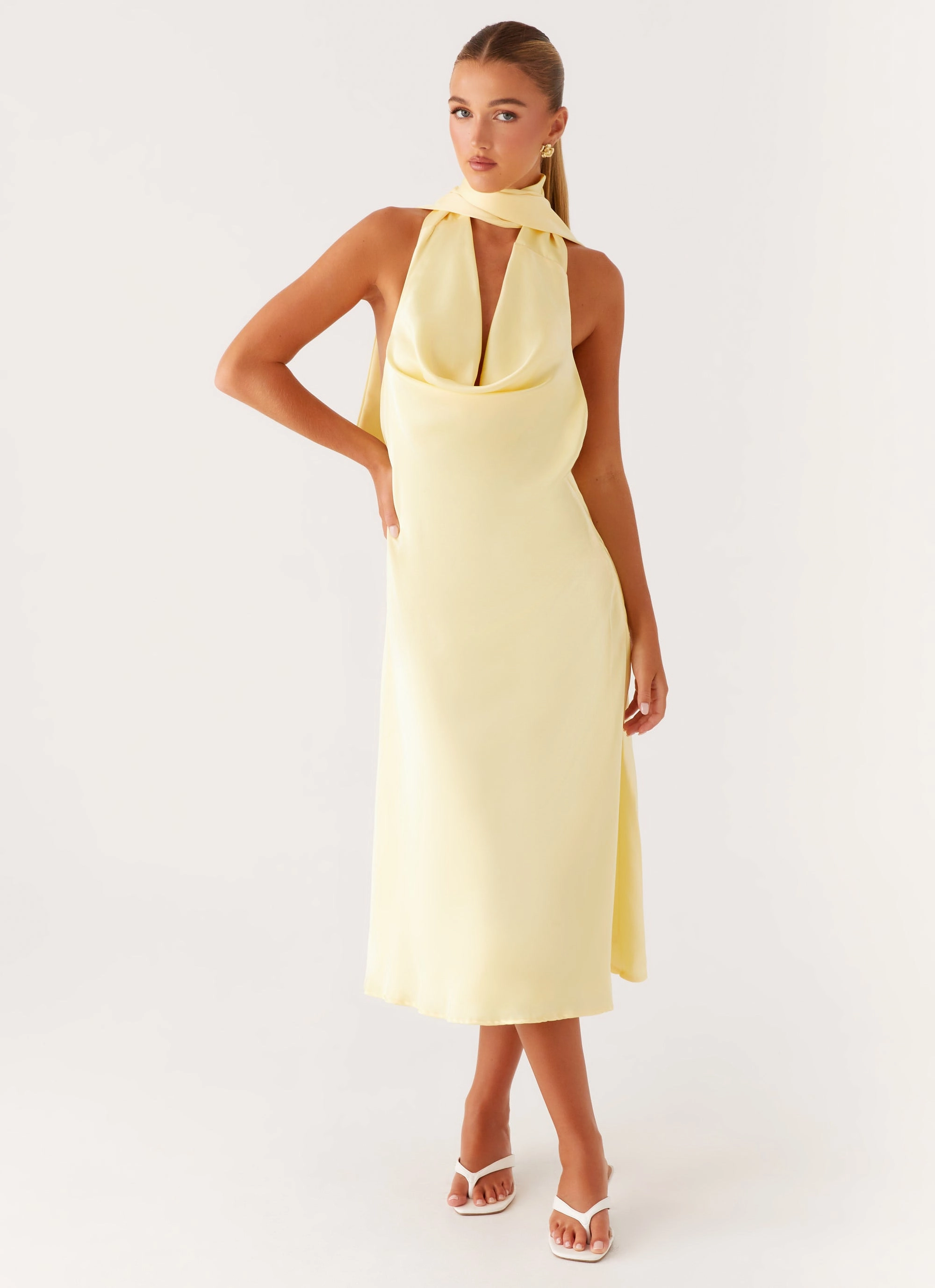Sonny Midi Dress - Yellow Statement Look