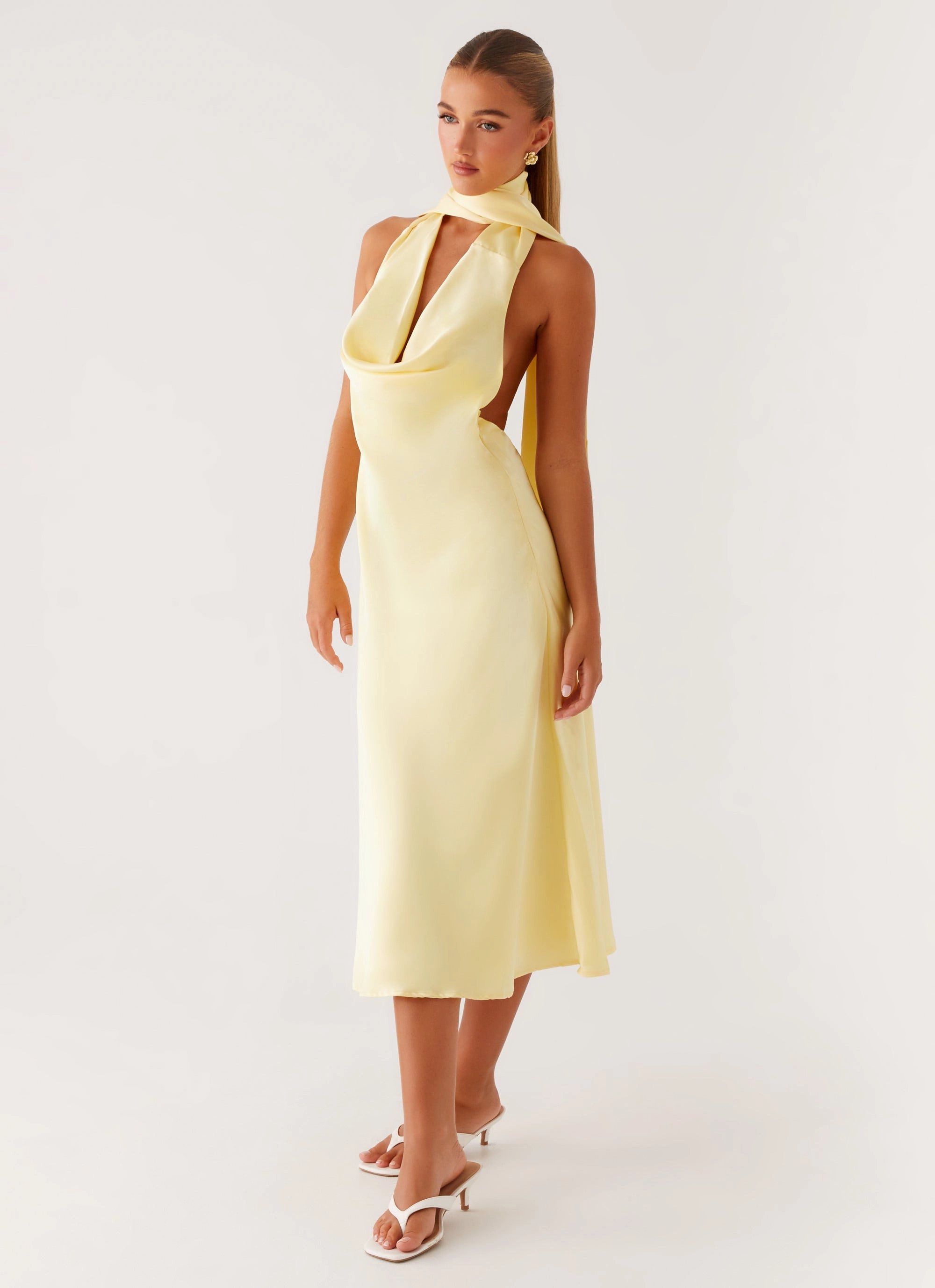 Fall Inspired Sonny Midi Dress - Yellow