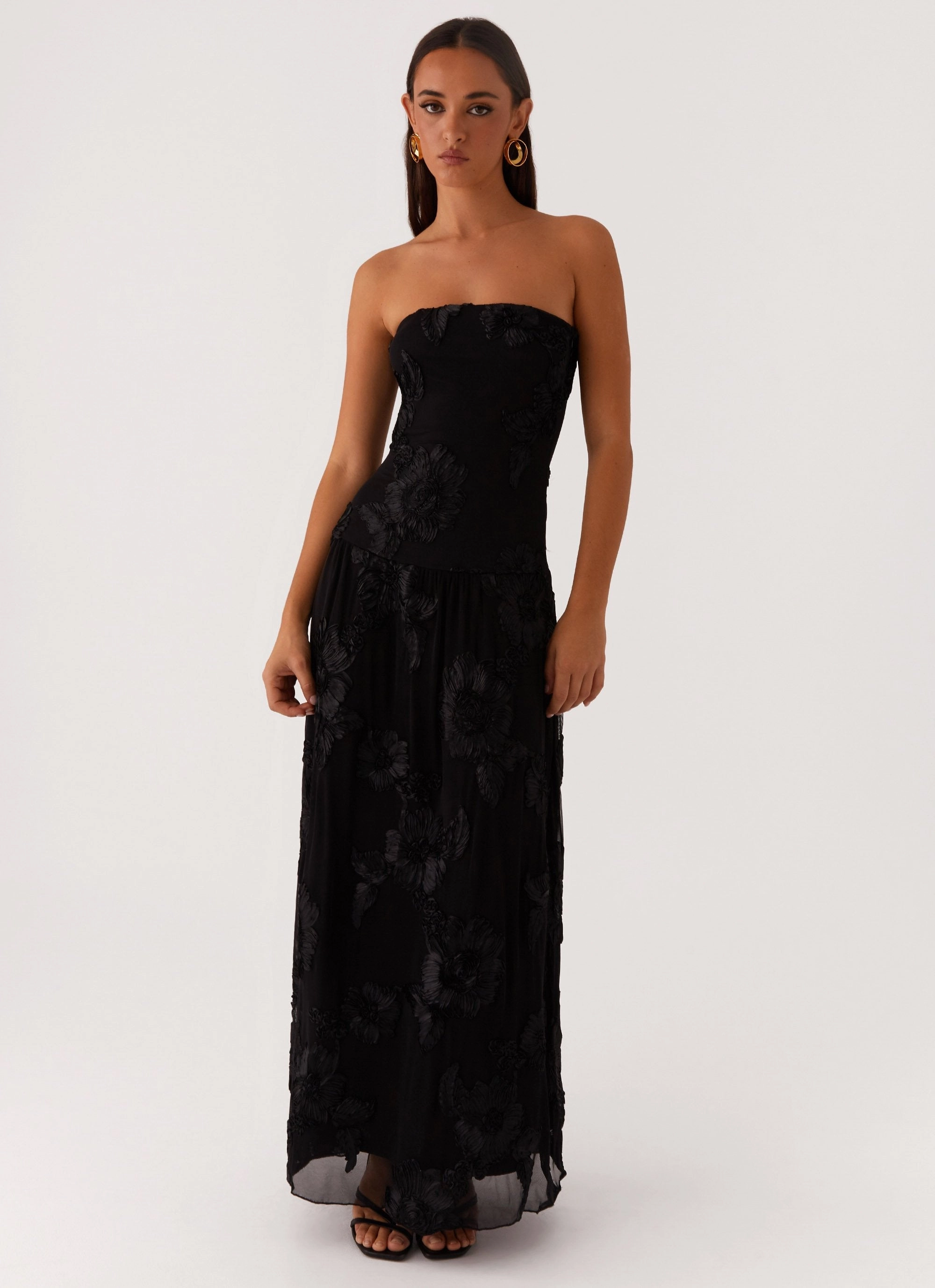 After Light Maxi Dress - Black Flattering Style