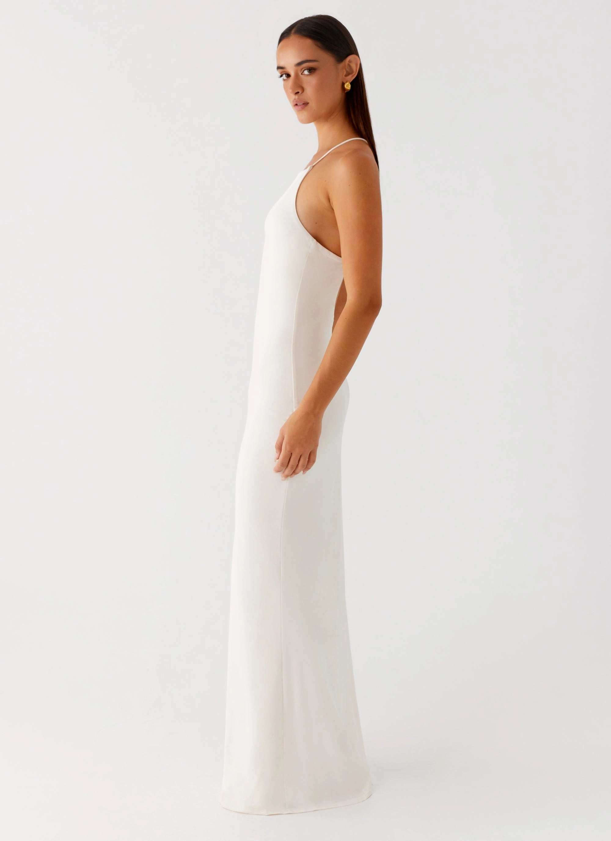 Raffa Pearl Maxi Dress - Ivory Anytime Wear