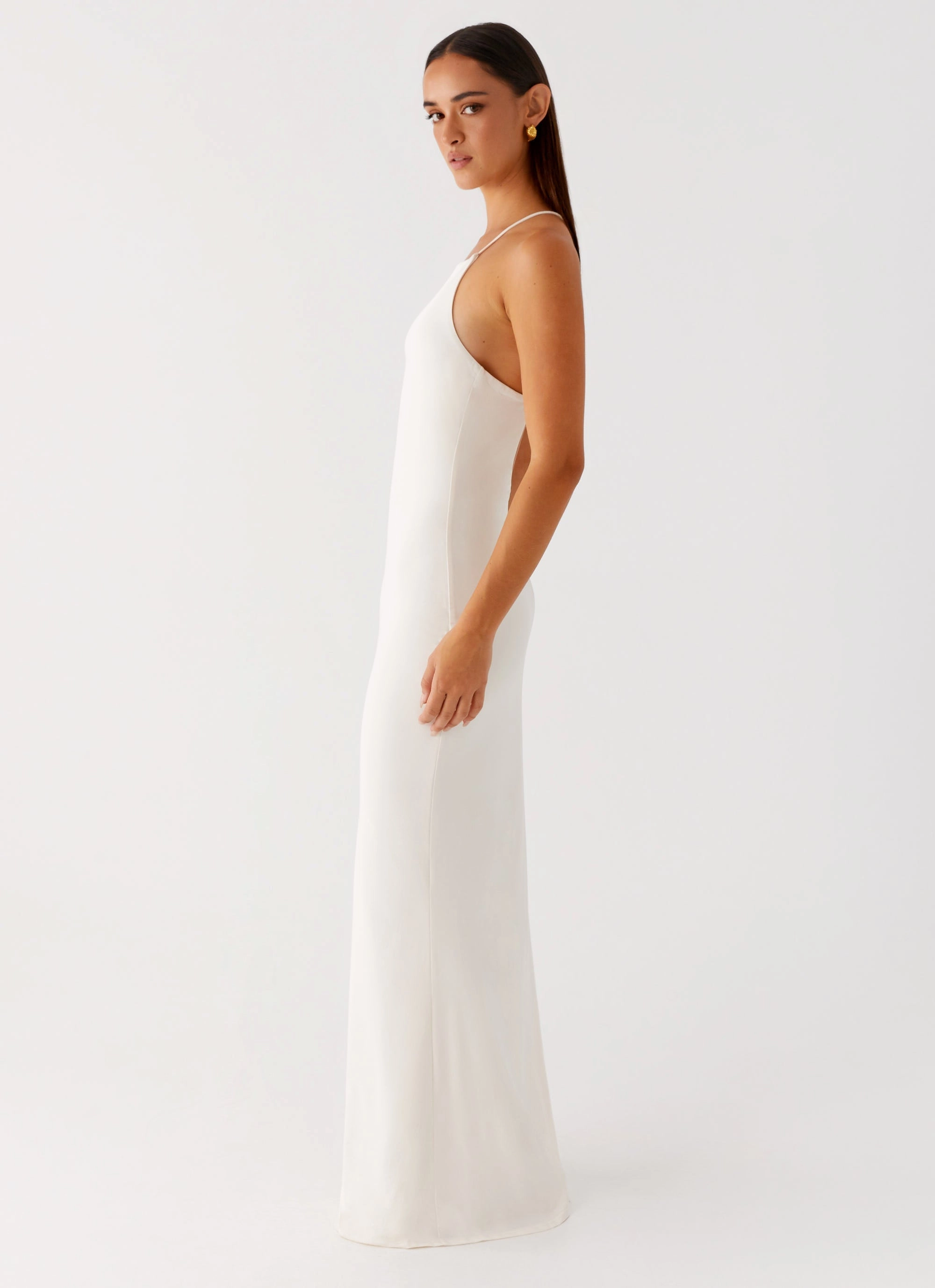 Raffa Pearl Maxi Dress - Ivory Casual and Comfy
