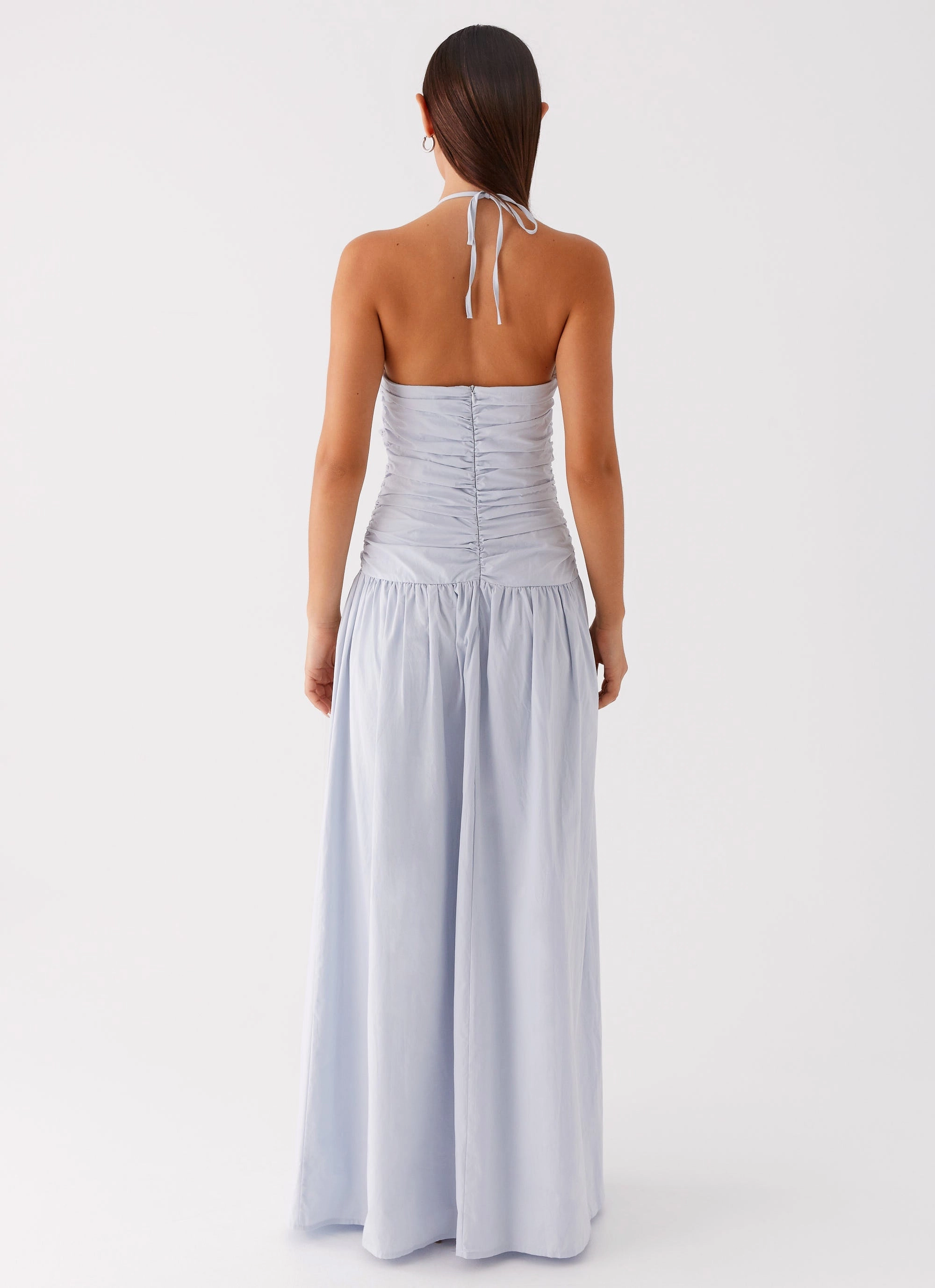 Cristina Halter Maxi Dress - Cornflower Blue Sporty Comfort