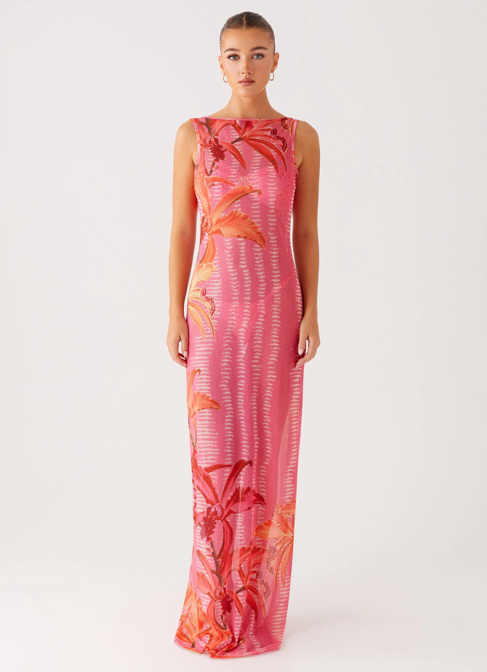 Tall-Fit Sorella Maxi Dress - Tropical Pink Print