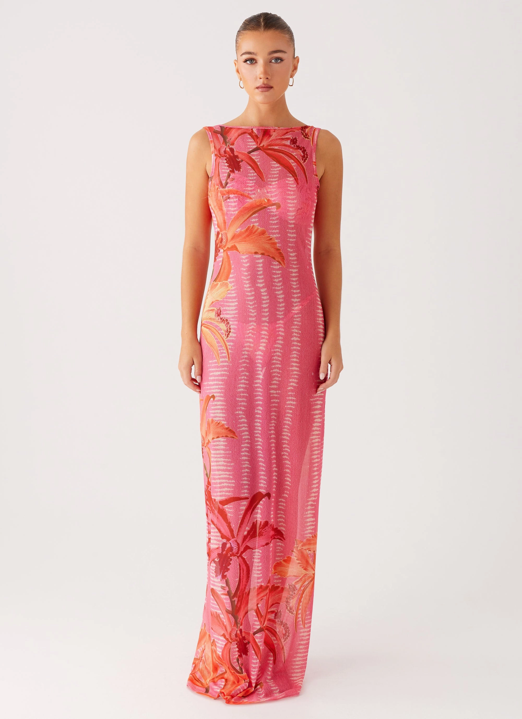 Soft Movement Weekend Feel Sorella Maxi Dress - Tropical Pink Print