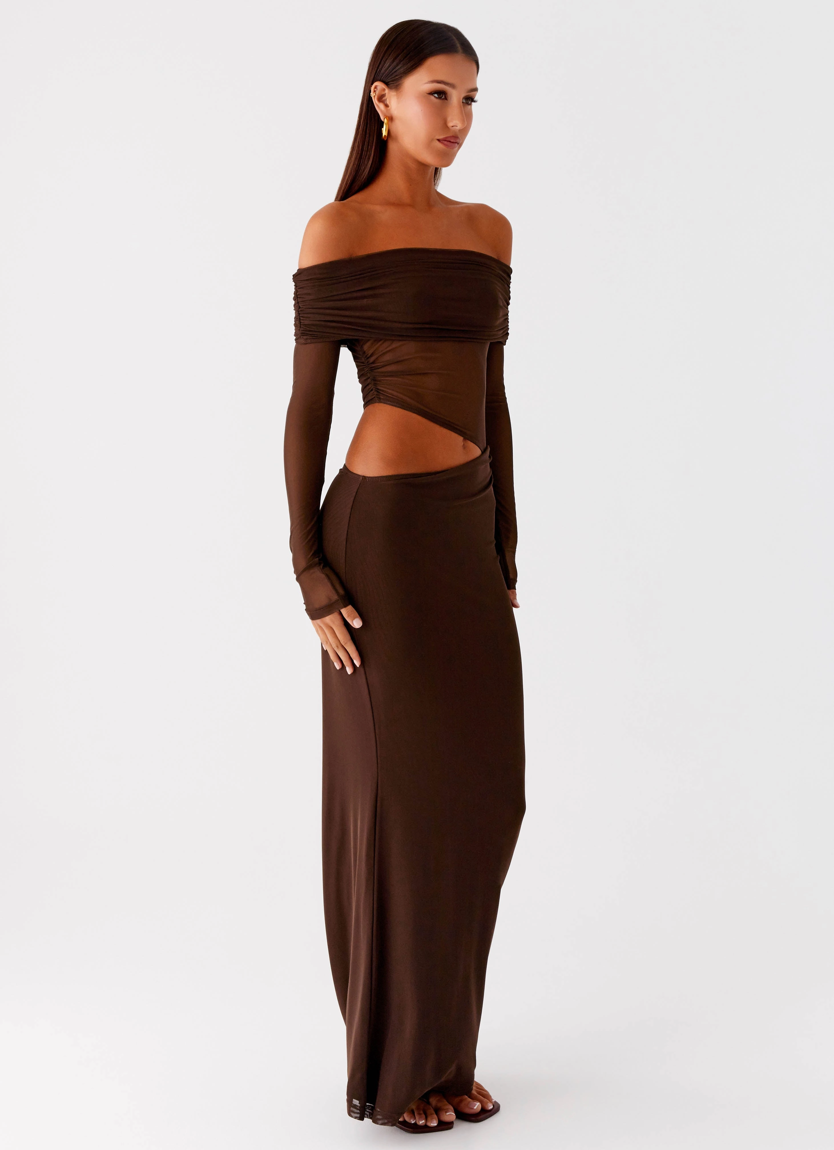 Emery Maxi Dress - Chocolate Gentle Motion