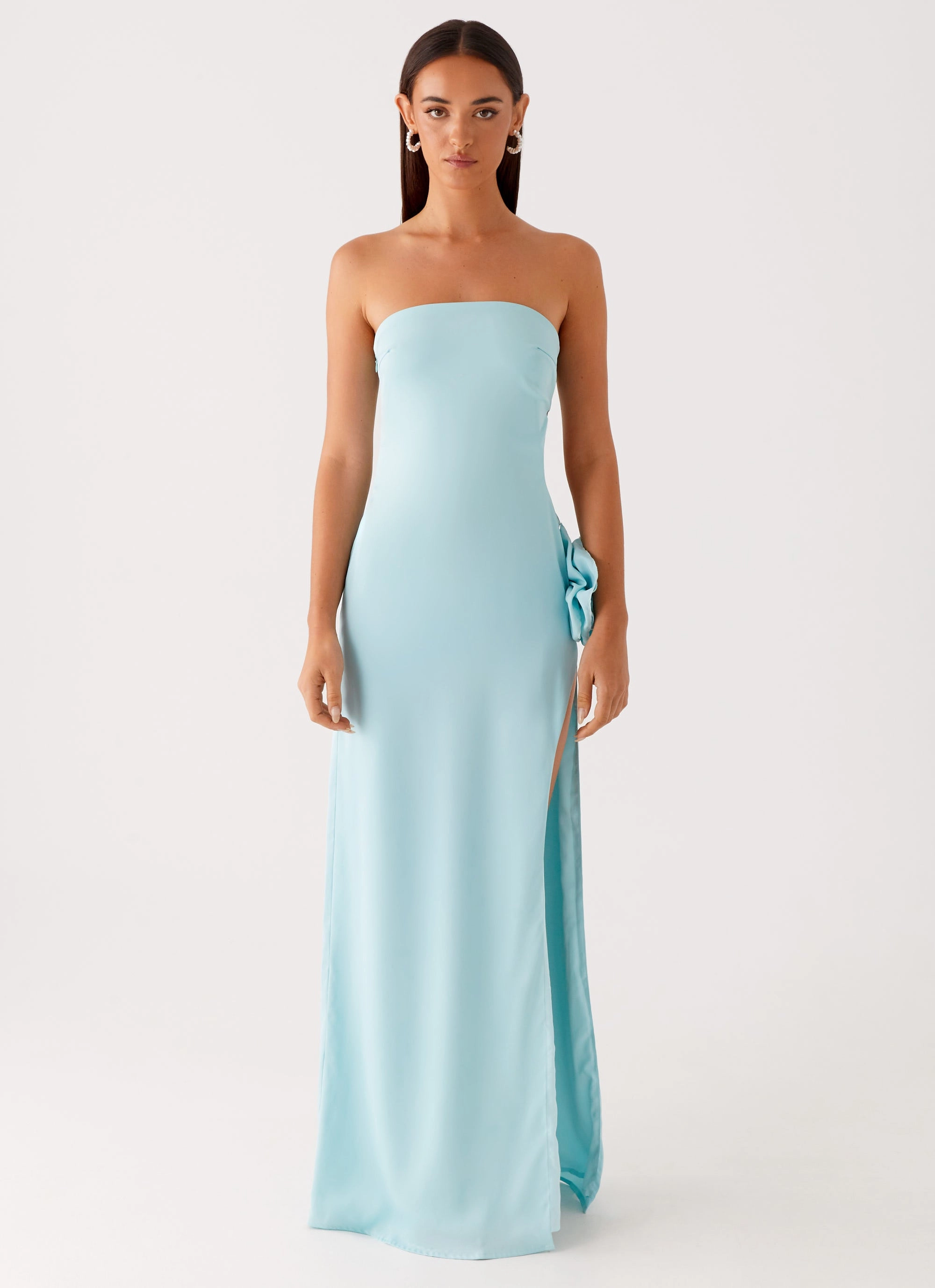 Modern Style Fenway Strapless Maxi Dress - Mint