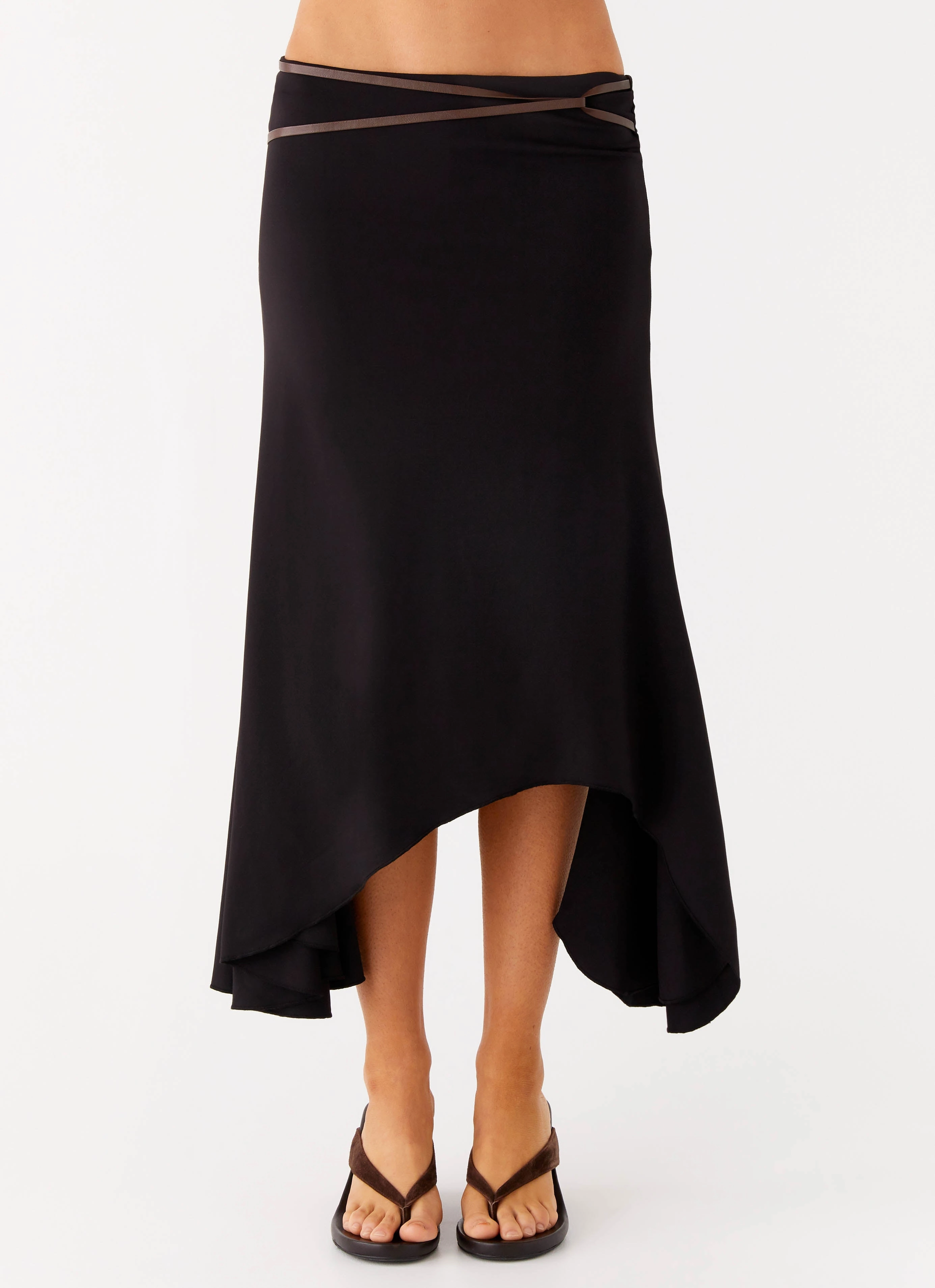 Seattle Midi Skirt - Black Simple Fit
