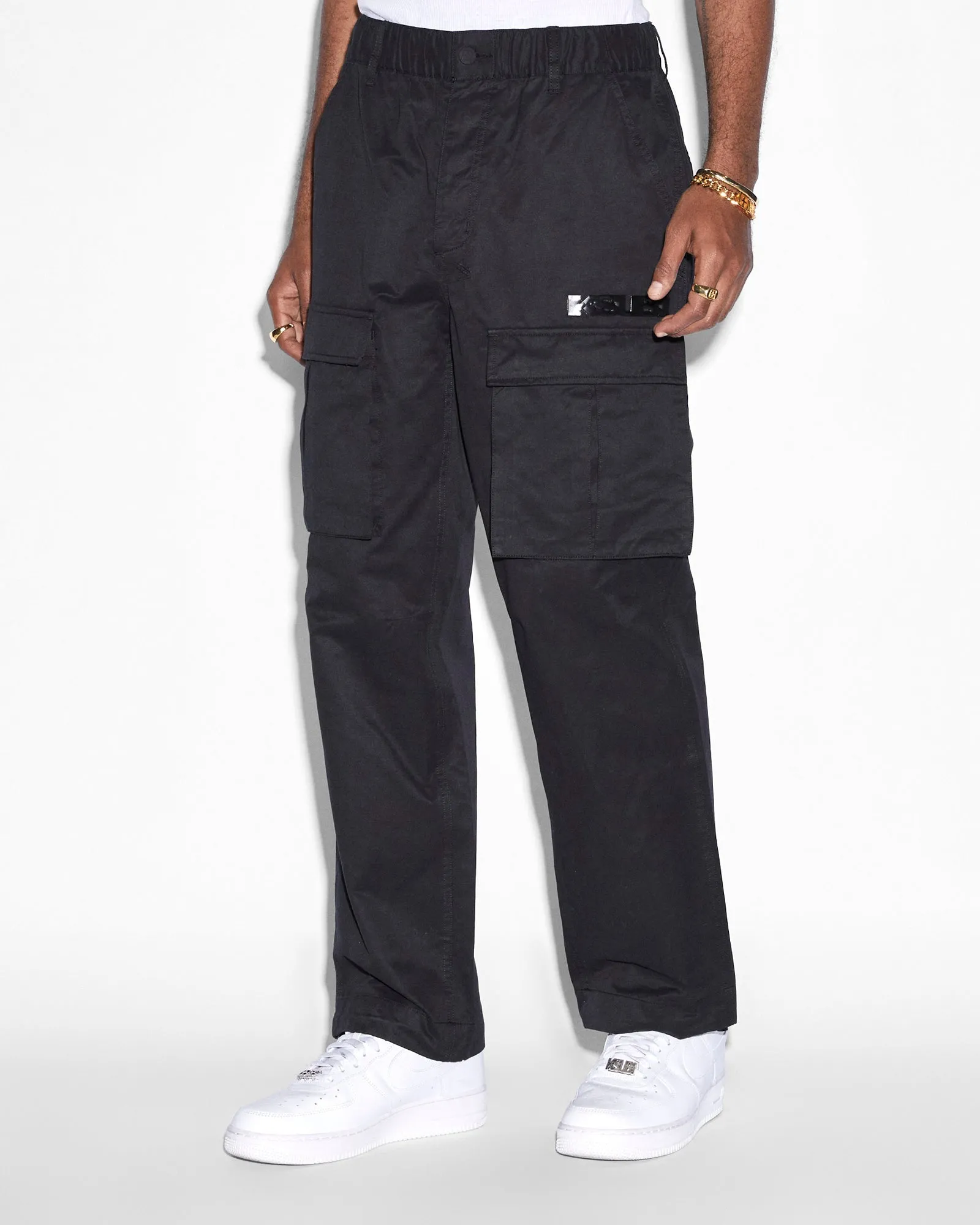 SPEEDER FUGITIVE CARGO BLACK Breath Friendly Cropped hem