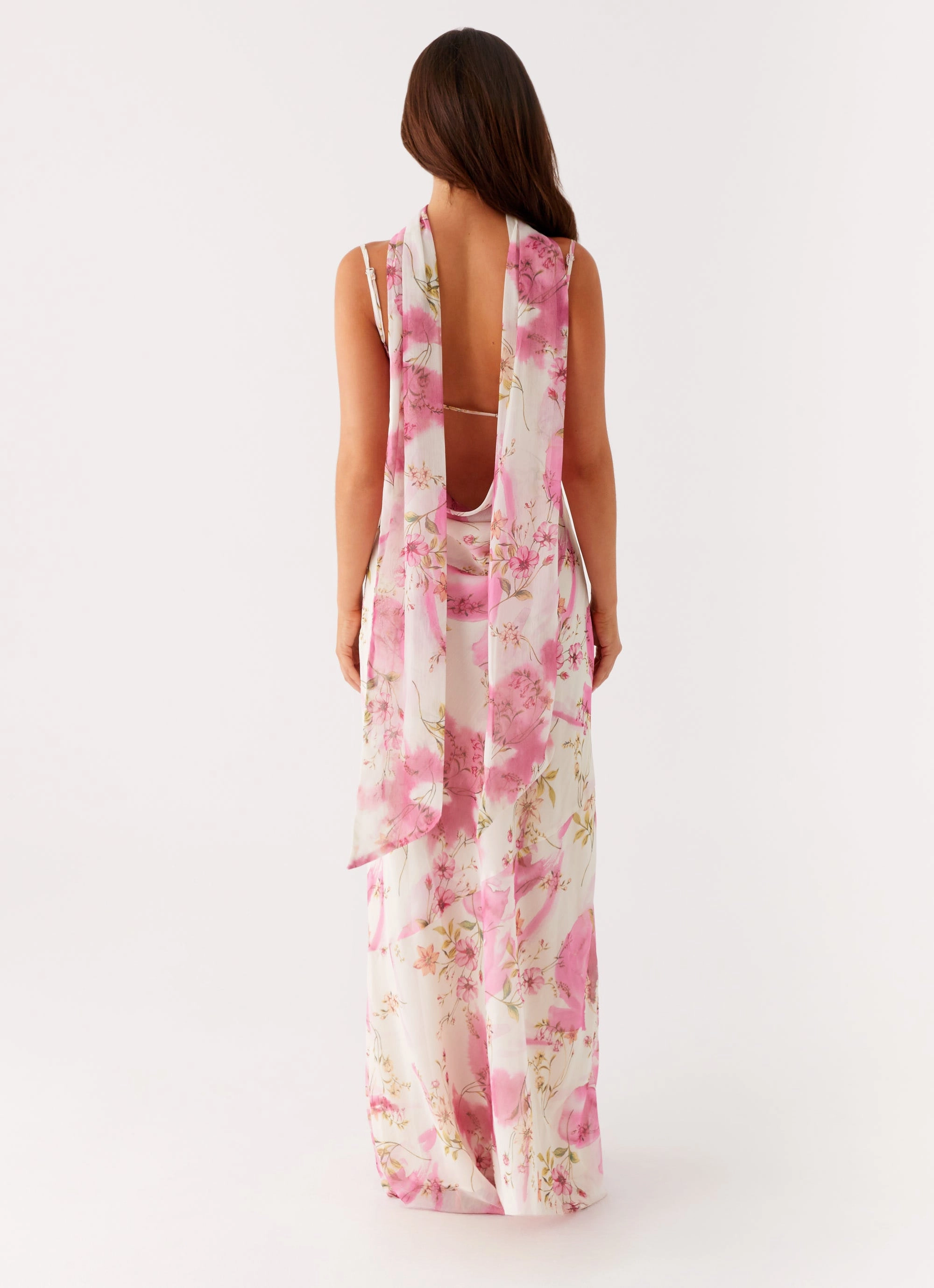 Easy Fit Spencer Maxi Dress - Ivory Floral Print