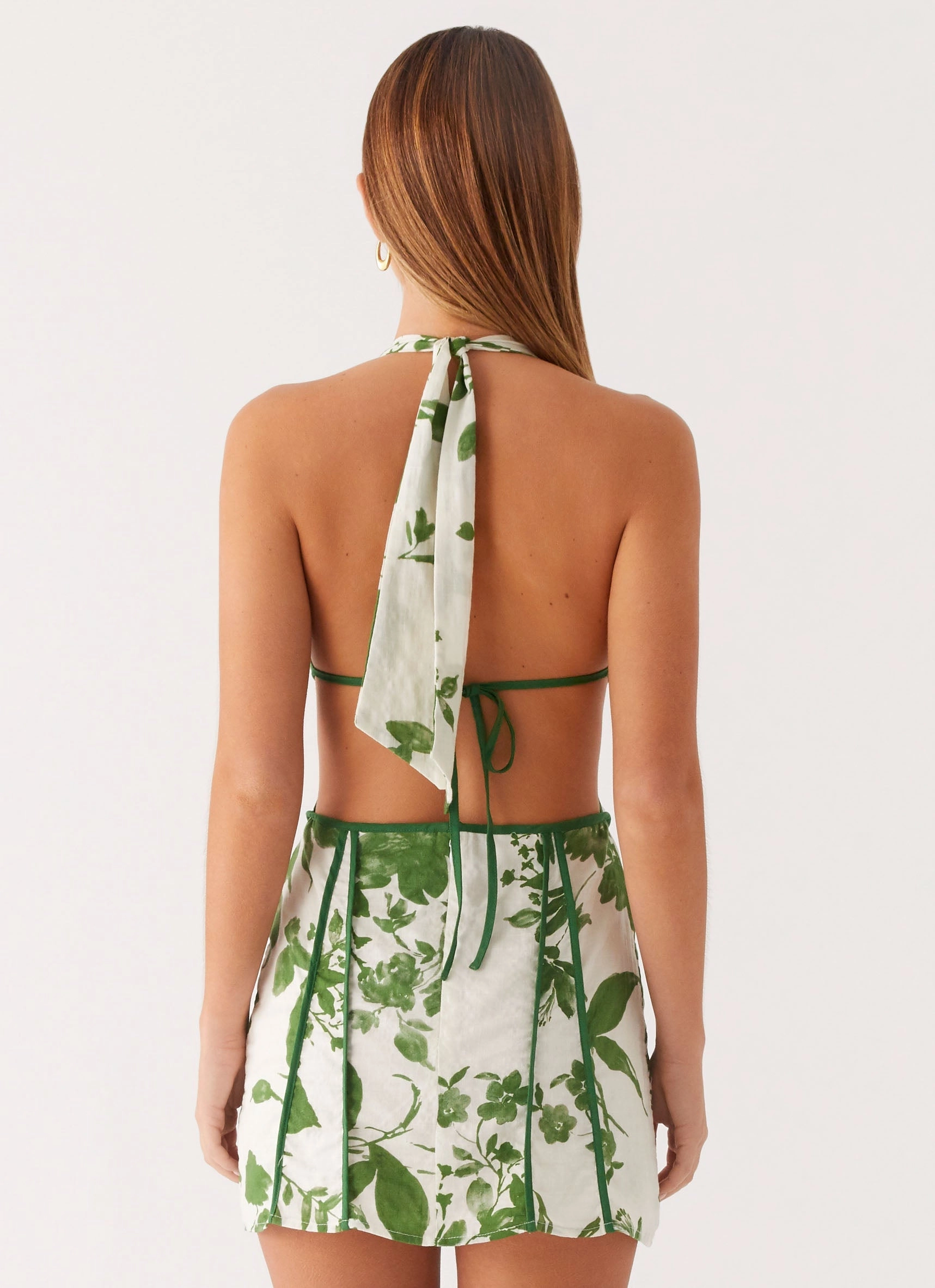 Sonnet Mini Dress - Verdant Bloom High Street Chic