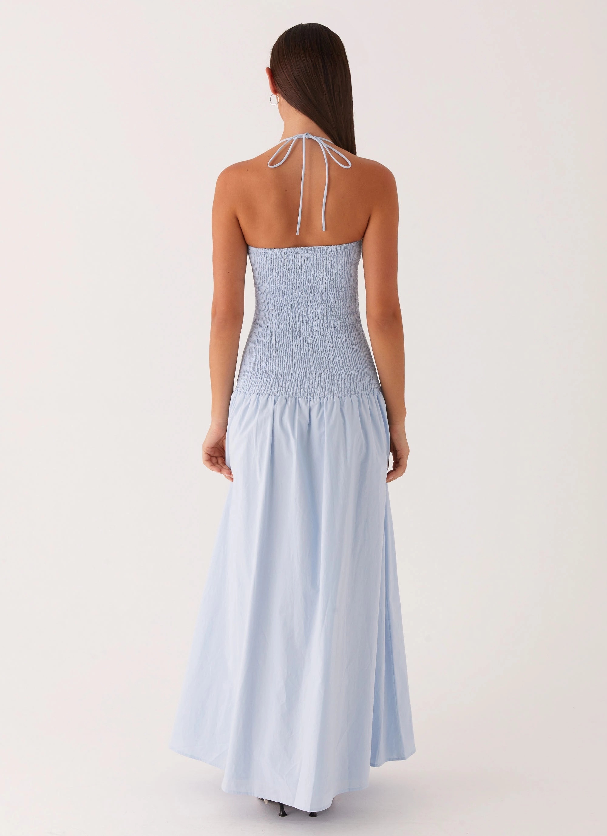 Zahra Maxi Dress - Blue Feminine Details