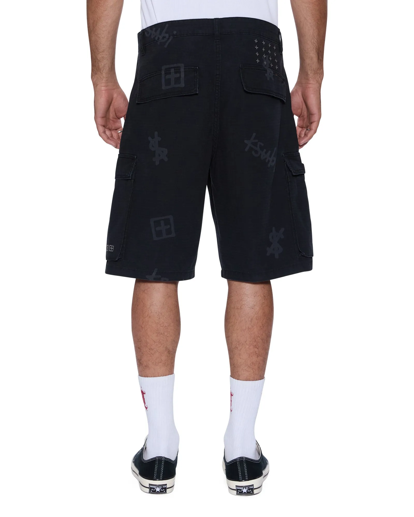 Playful Look Relaxed Design FUGITIVE CARGO SHORT KASH BOX