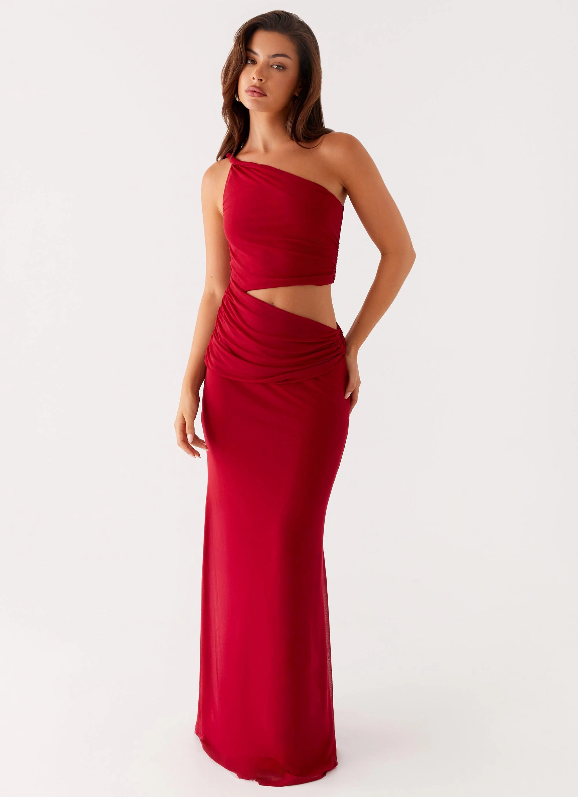 Fashionable Wear Three Wishes Maxi Dress - Raspberry