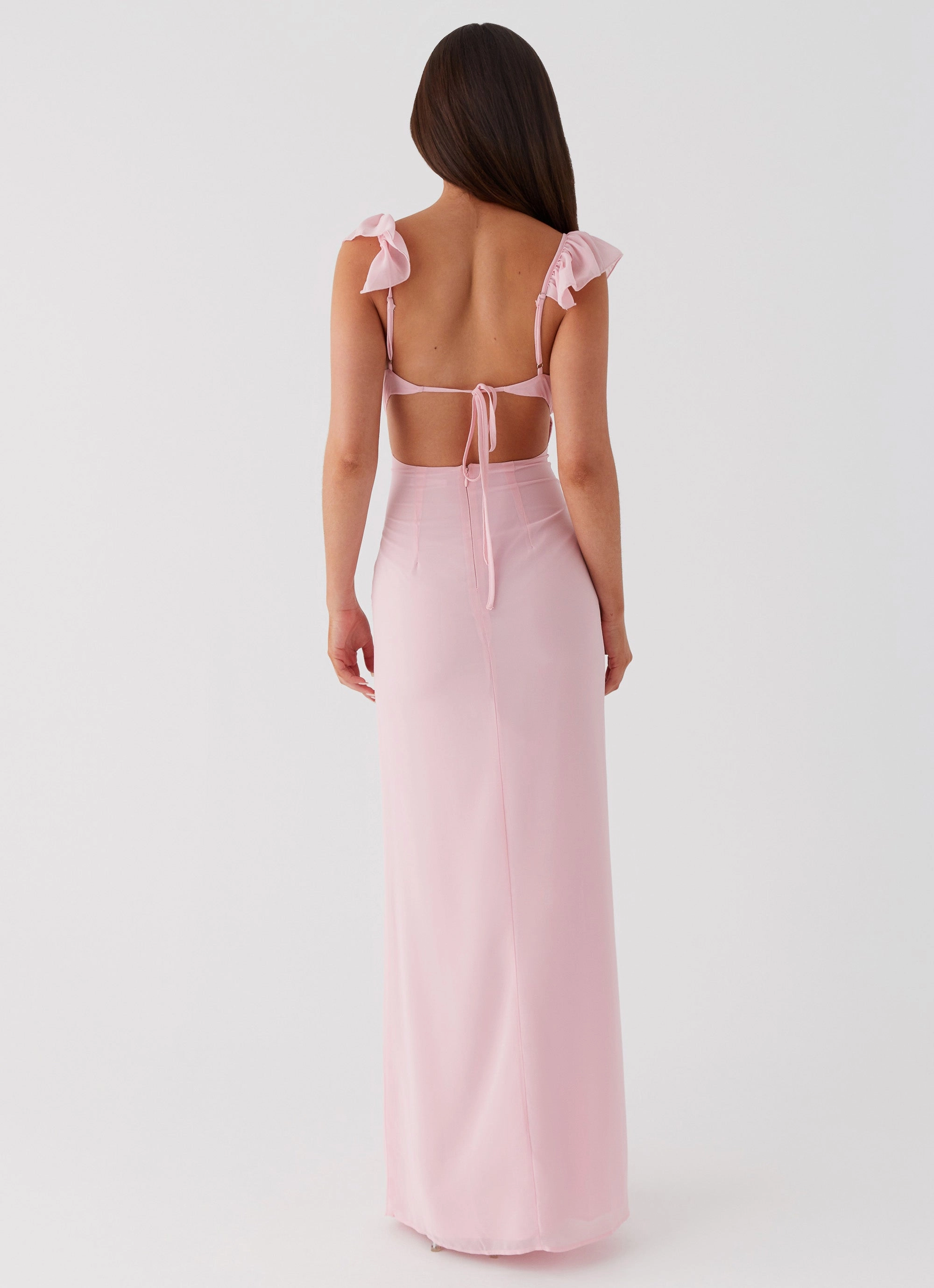 Silvie Maxi Dress - Pink Chic Rhythm Cozy and Comfortable