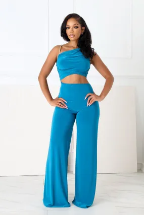 Non slip grip Jaira One Shoulder Wire Strap Jumpsuit