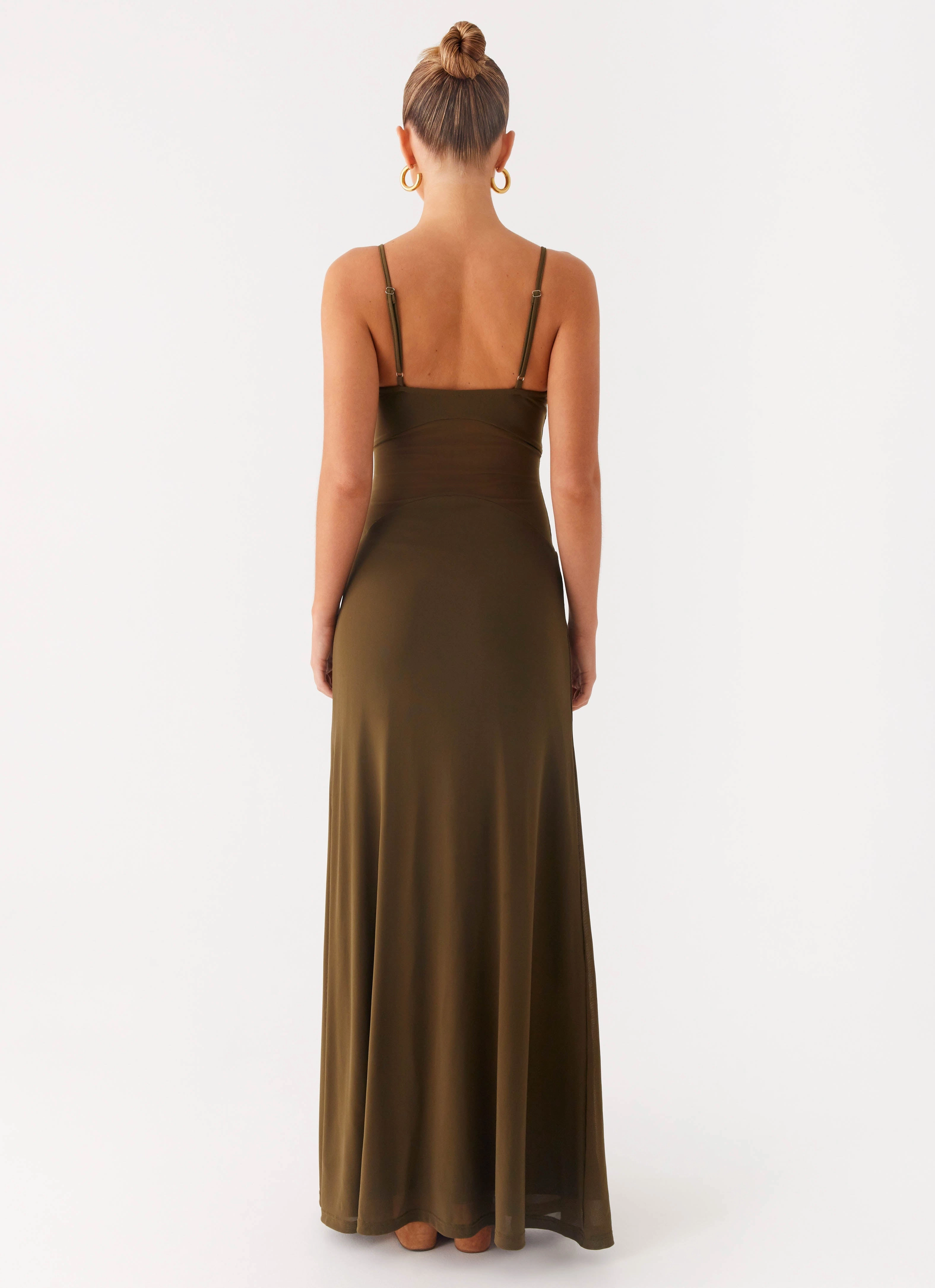 Starfall Maxi Dress - Khaki Clean Vibe Mood Friendly