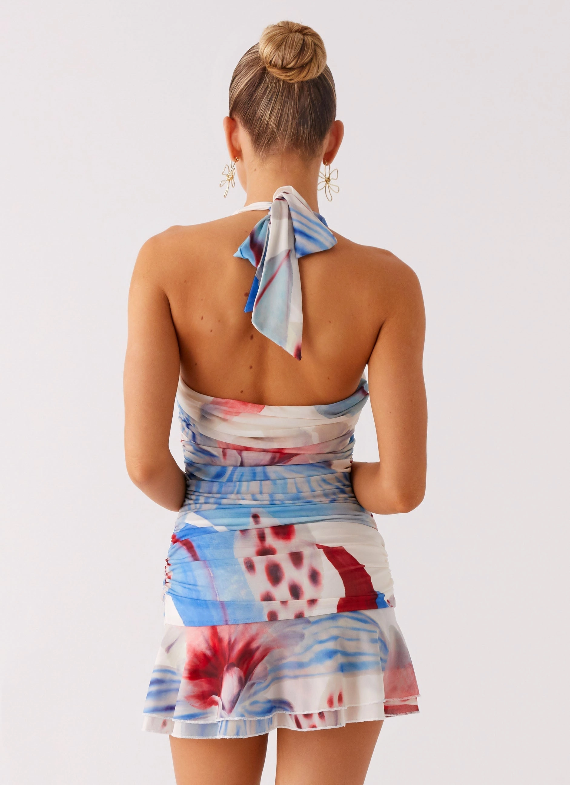 Starlit Night Mini Dress - Deep Sea Bloom Simple Comfort