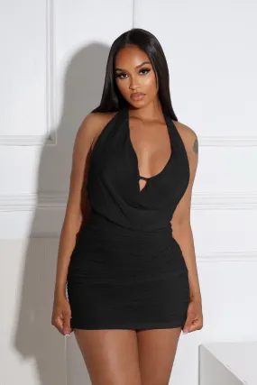 Opal Glow Lace Up Halter Mini Dress Daily Movement