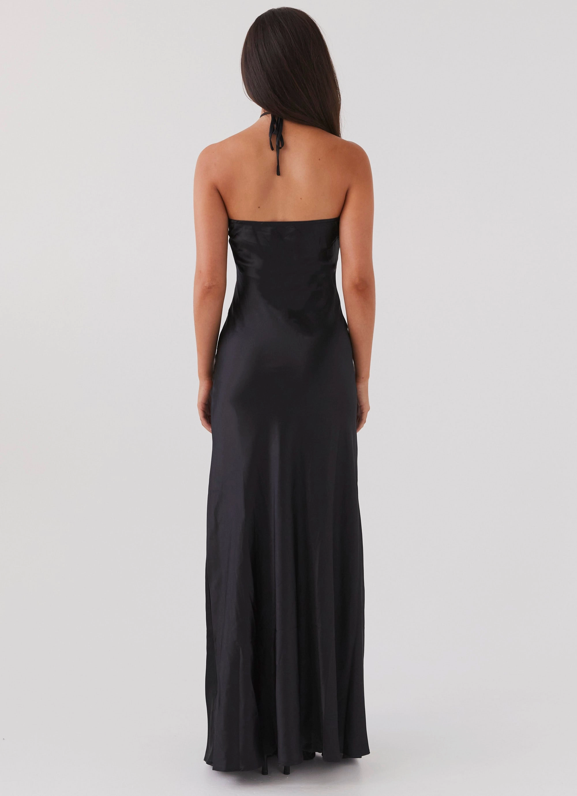 Fresh Glow Noir Symphony Maxi Dress - Black